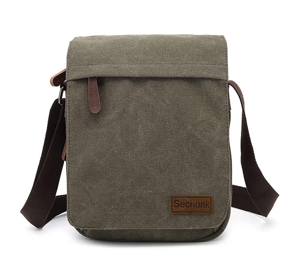 Small Vintage Canvas Messenger Cross body bag Shoulder bag