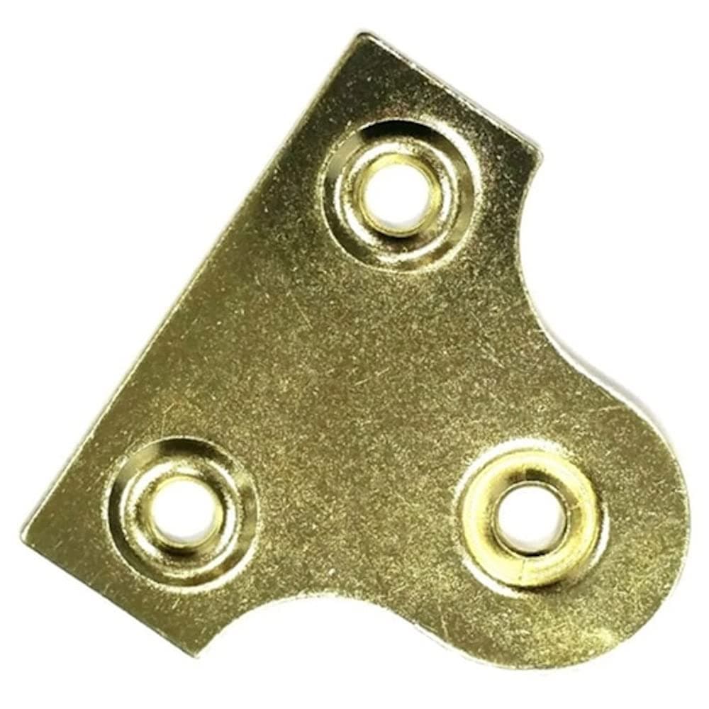 Merriway BH03553 (25 Pcs) EB 25mm (1 inch) Round Glass Picture Hanging Plate Brass Plated - Pack of 25 Pieces