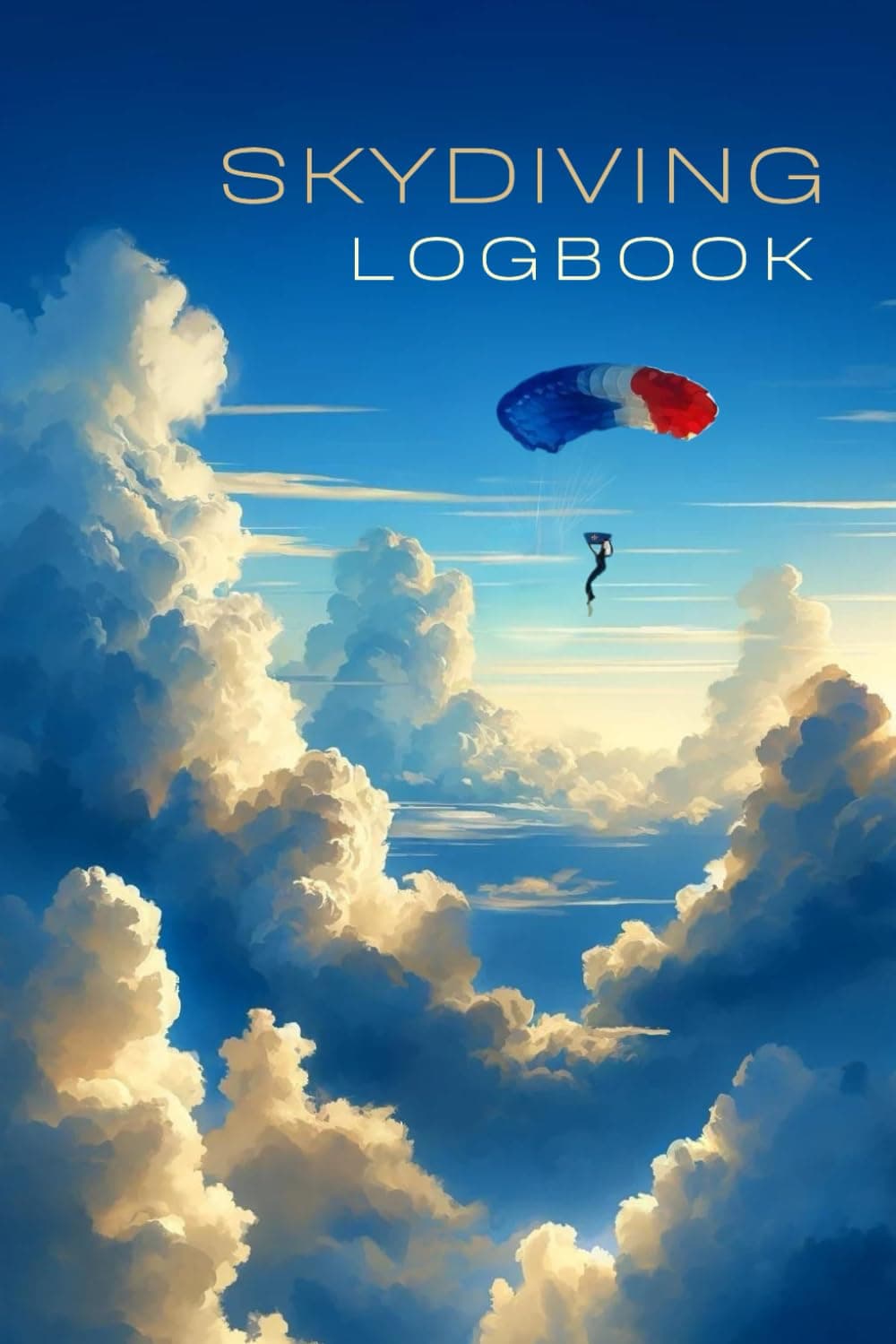 Skydiving Logbook: Simple Skydive Log Book for Avid Jumpers. Record Detailed Jump Information and Notes for 100 Parachute Dives. Small, 6x9 Journal. Gift For Adult Skydivers - Women or Men.
