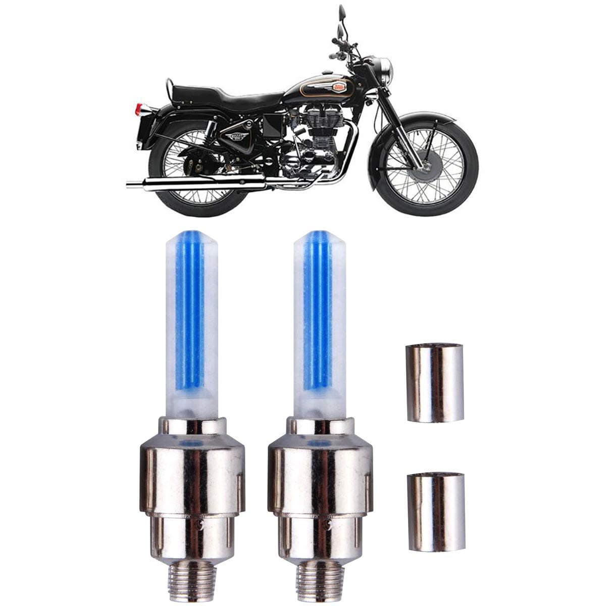 AutokraftZ Magic Tyre Flashing Flash Bike Wheel Light For Royal Enfield Classic 350