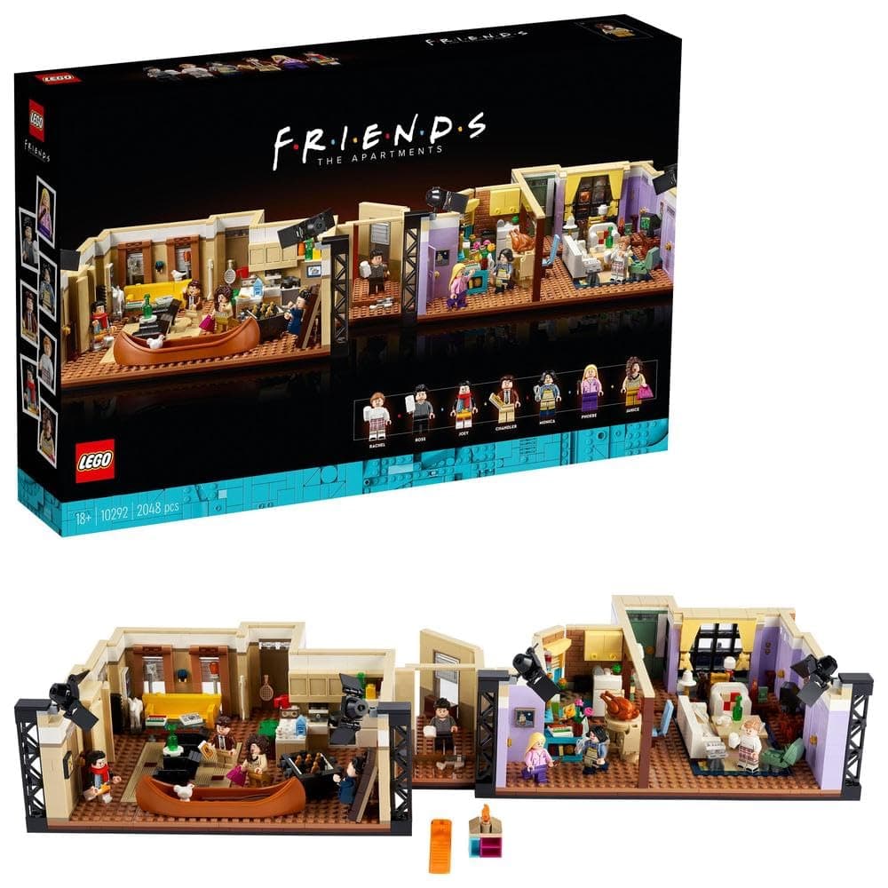 LEGO ICONS The Friends Apartments 10292 Building Blocks Toy Set (2,048 Pieces)