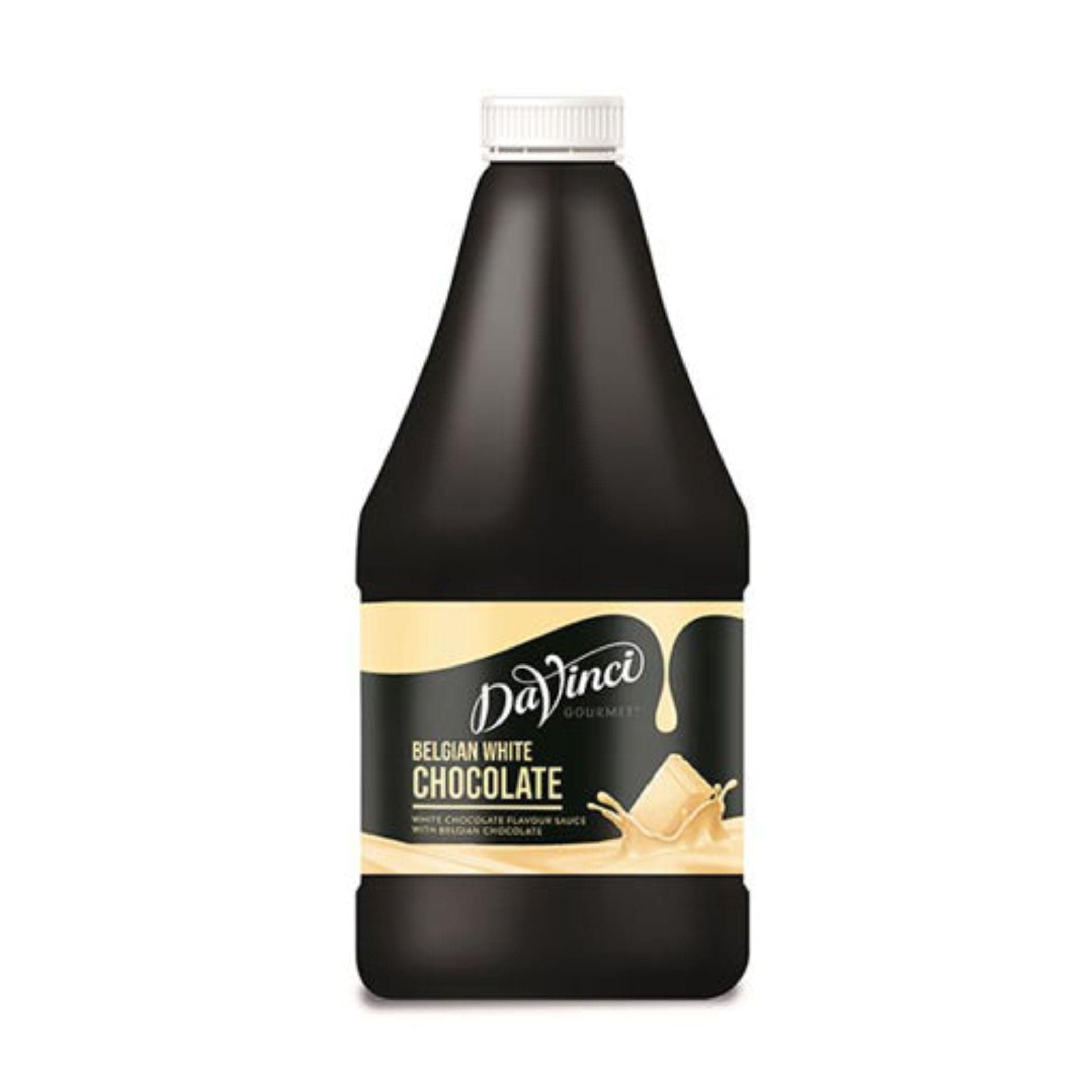 DaVinci Gourmet Belgium White Chocolate Sauce 2.5kg. Ideal sauce for deserts, frappe, ice cream, hot chocolates and coffee