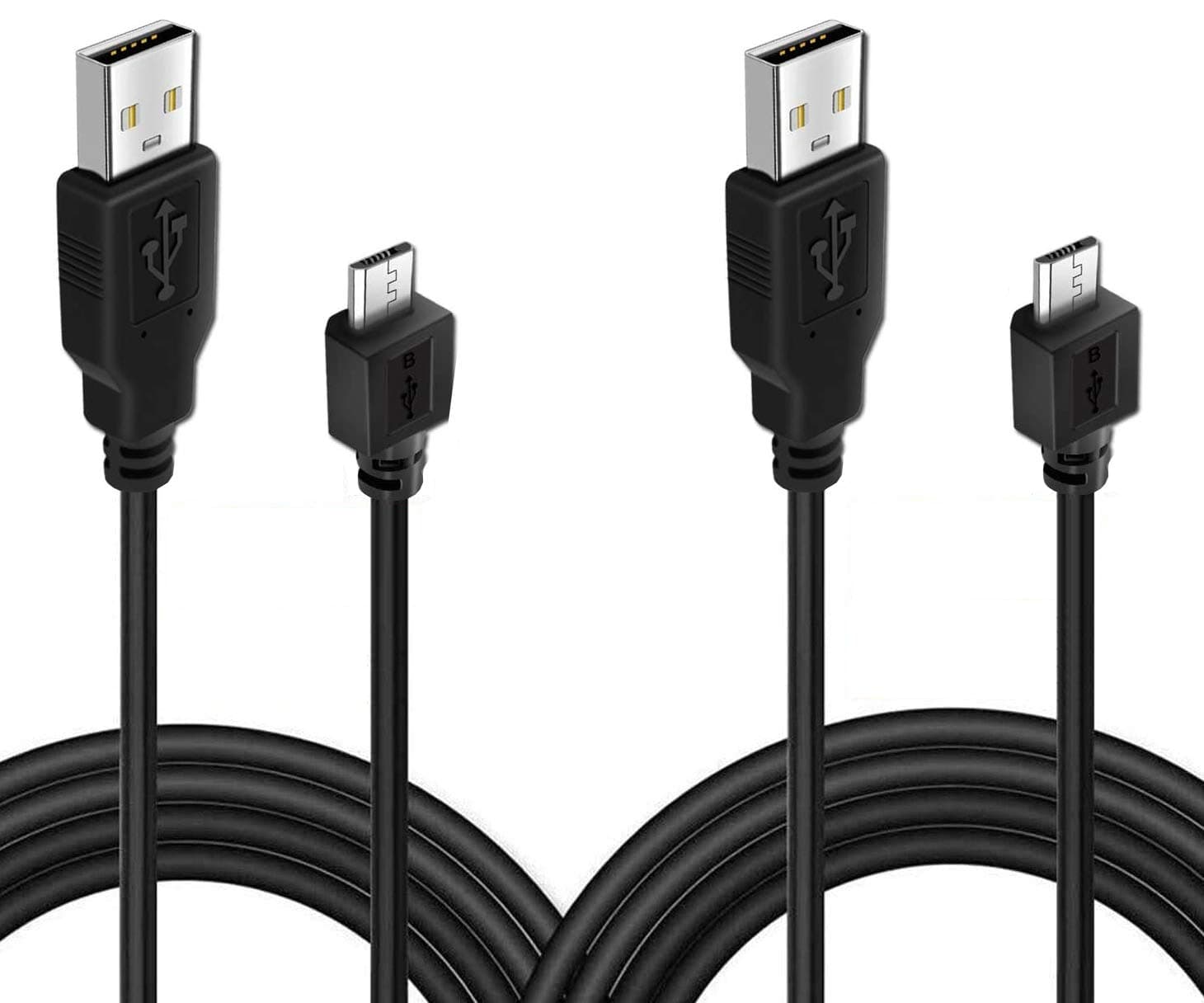 2 Pack 10ft Charging Cable Compatible with PS4 Controller, Play and Charger Cable Data Sync Cord Compatible with PlayStation 4 PS4 Controllers and Xbox One Controllers