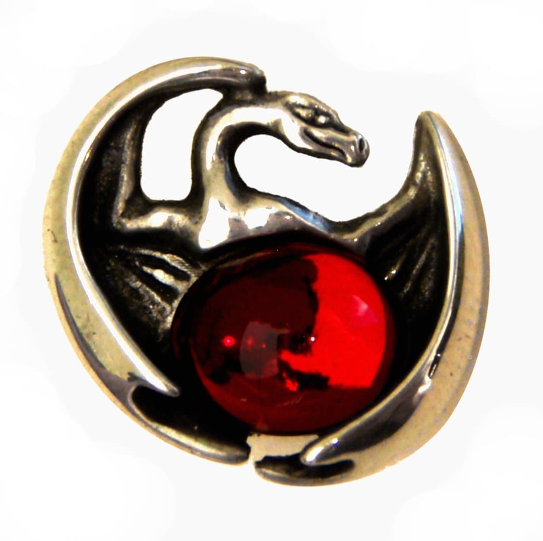 Bo Shannon DesignsProtector Dragon Pin with Red Crystal