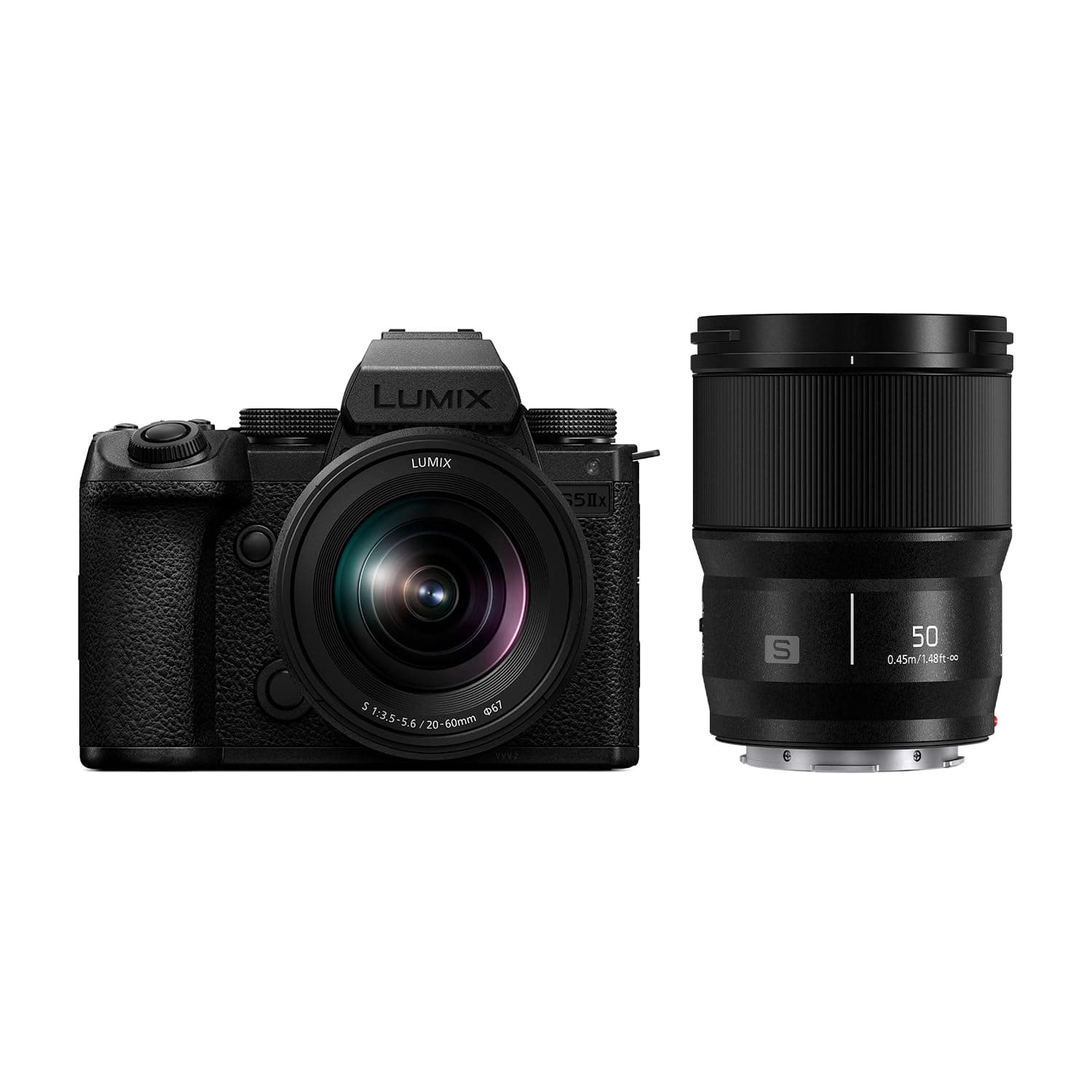 Panasonic LUMIX S5IIX Mirrorless Camera (DC-S5M2XKK) with LUMIX S Series 50mm F1.8 Lens (S-S50)