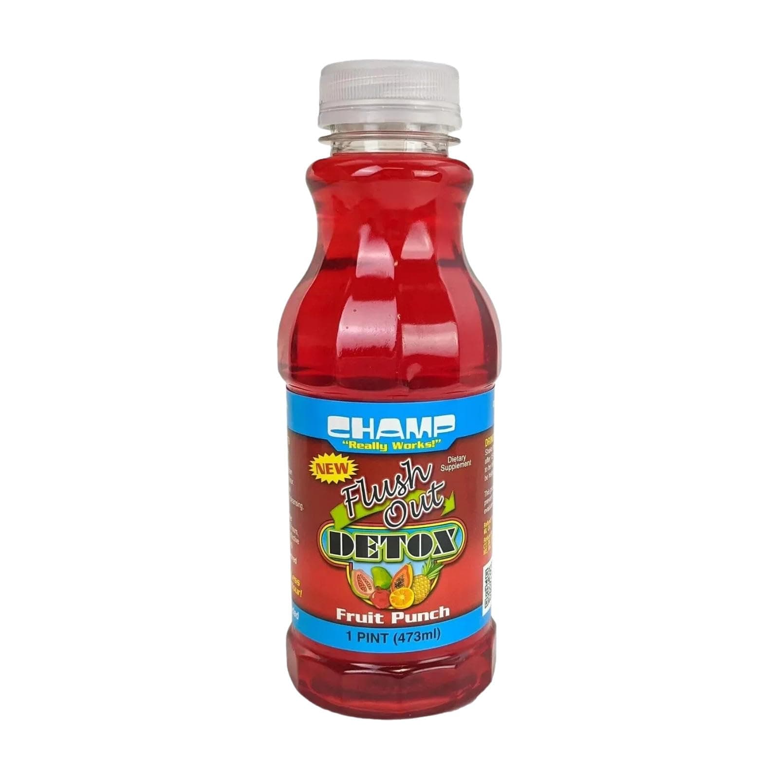 Champ Flush Out Detox Drink - Fruit Punch 16 oz