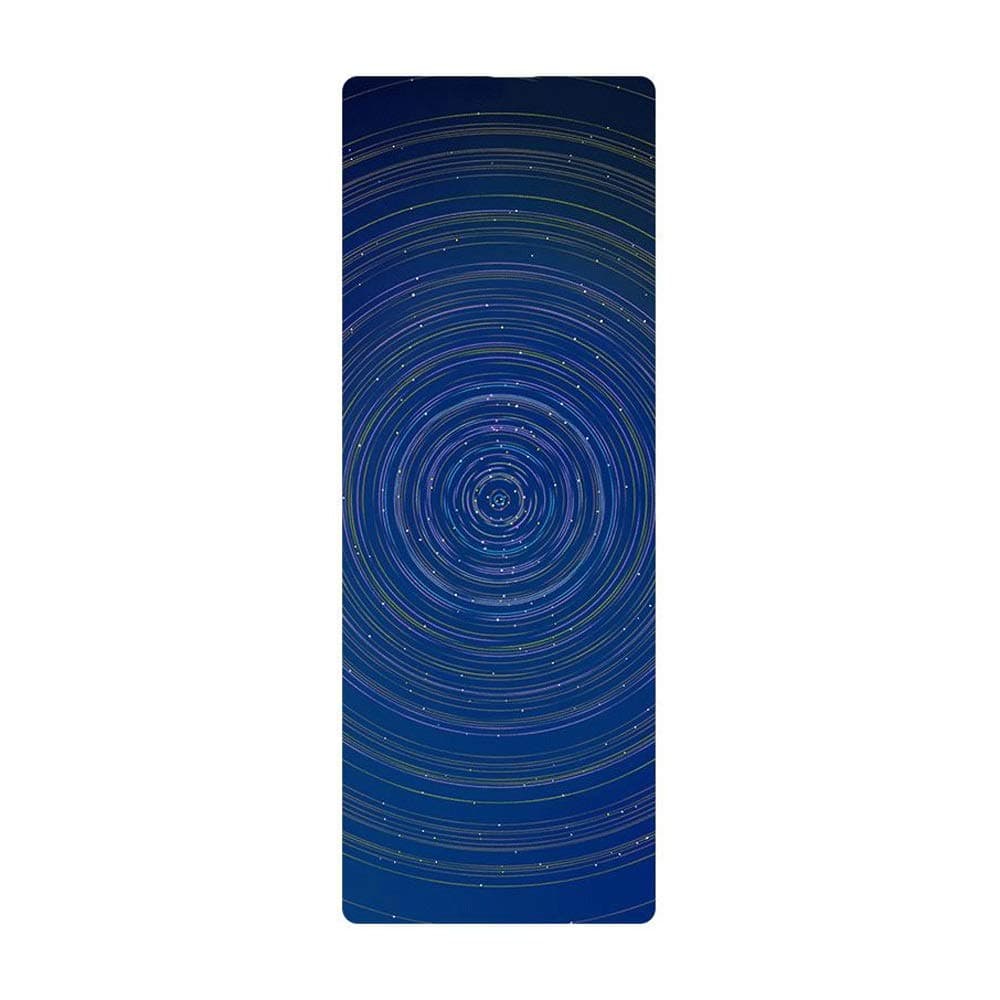 VSousT Tong Natural Rubber Yoga Mat Non-slip Collapsible Portable Professional Thin Section Fitness Yoga Blanket (Color : Time vortex, Size : 0.4mm)