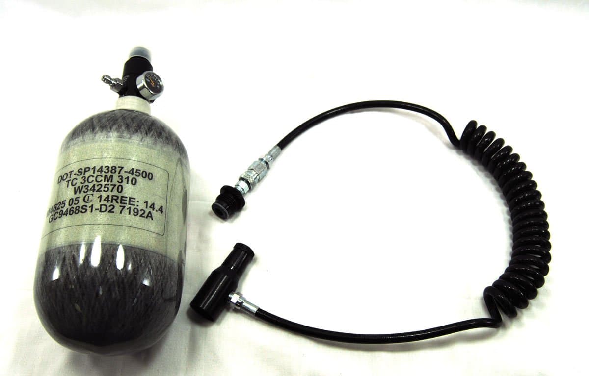 68/4500 psi Tank & Remote Line with Quick-disconnect with Adapter