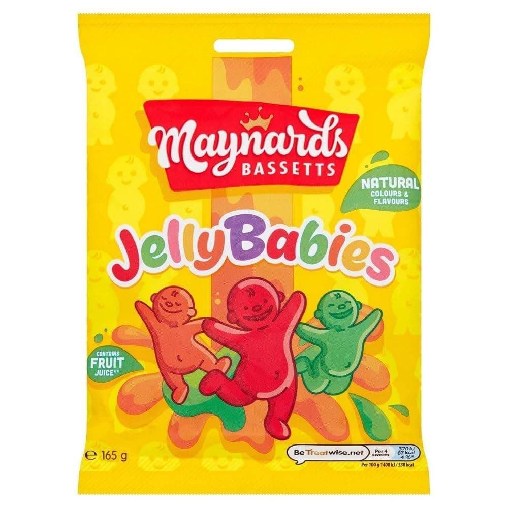 Bassetts Jelly Babies 165 Grams (Pack of 3)