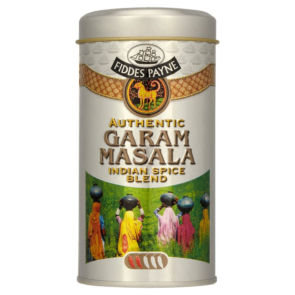 Fiddes Payne Authentic Garam Masala Indian Spice Blend, Re-usable tin 105g