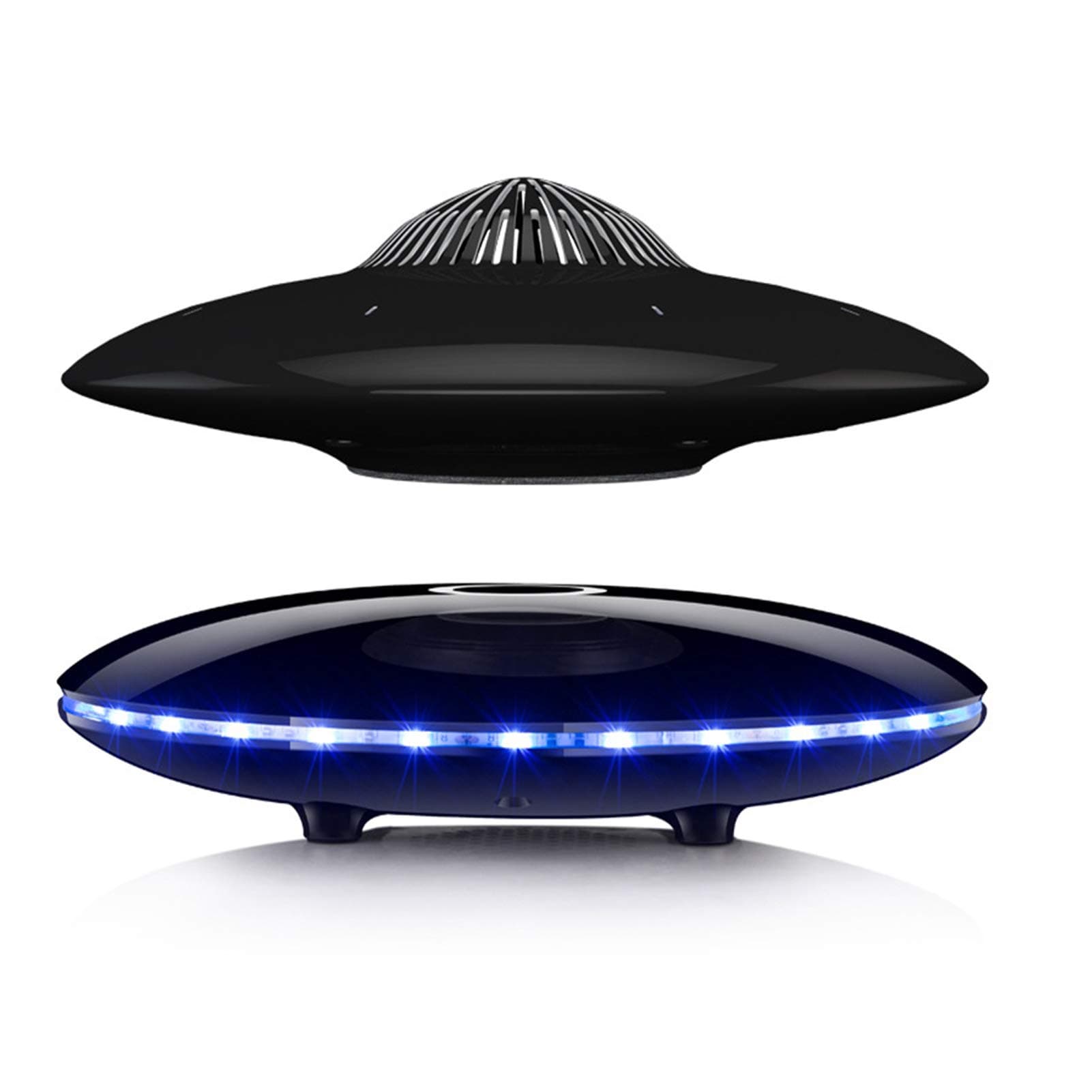 NFY Maglev UFO Sound Subwoofer Suitable Microphone Magnetic Levitation LED Flash Bluetooth Speaker Wireless Floating Rechargeable