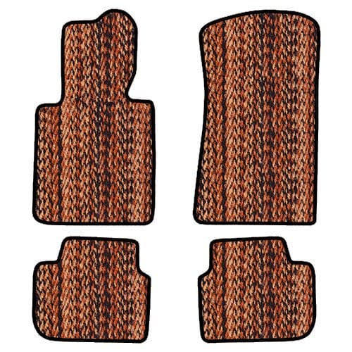 Automotive - Custom Fit Coco Car Mats Hand Made in USA Mercedes-Benz (2014 +) C-Class W205 C1807G C200 C2007G C250 C400 C450 C63 AMG Hybrid Tronic Plus-Jaspe-Four Piece
