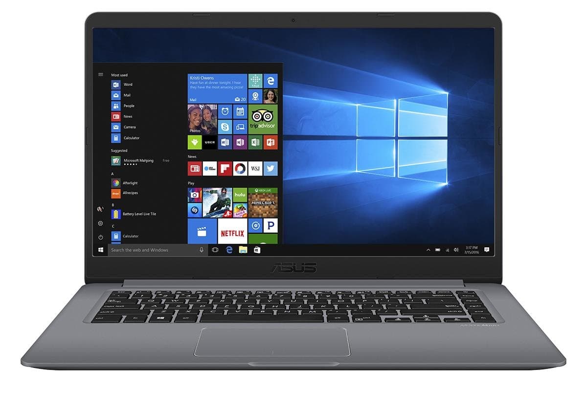 ASUS VivoBook F510UA Thin and Lightweight 15.6” FHD WideView NanoEdge Laptop, Intel Core i5-7200U 2.5GHz, 8GB DDR4 RAM, 1TB HDD, USB Type-C, Fingerprint Reader, Windows 10 – F510UA-AH50