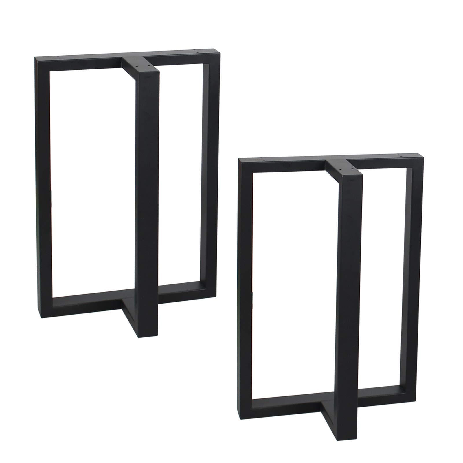 Weven Table Legs 28"x 17.7" Heavy Duty T-Shape Desk Legs Industrial Furniture Legs for Dinning Table, Computer Table, Office Table (2Pcs)
