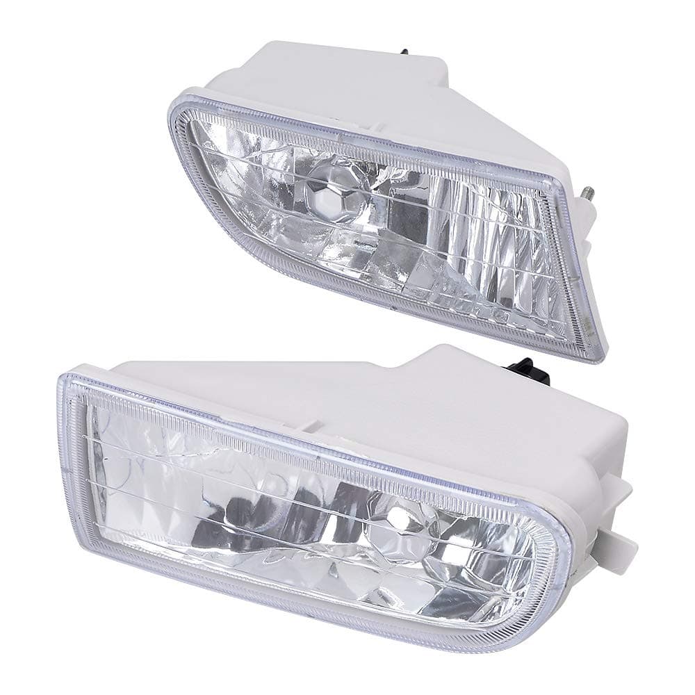 Astra Depot Front Fog Lights with H3 Halogen Bulbs Compatible with 1993-1997 Toyota Corolla Driver Passenger Side