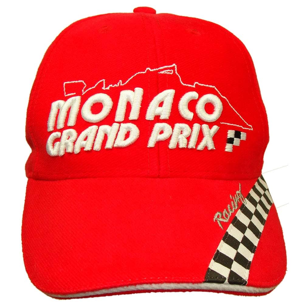Official Monaco Grand Prix Check Cap - Red