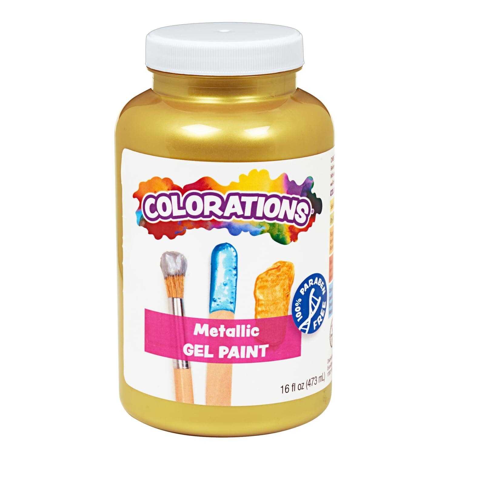 Colorations CMPCP Activity Paint, Metallic Gold - 16 oz.