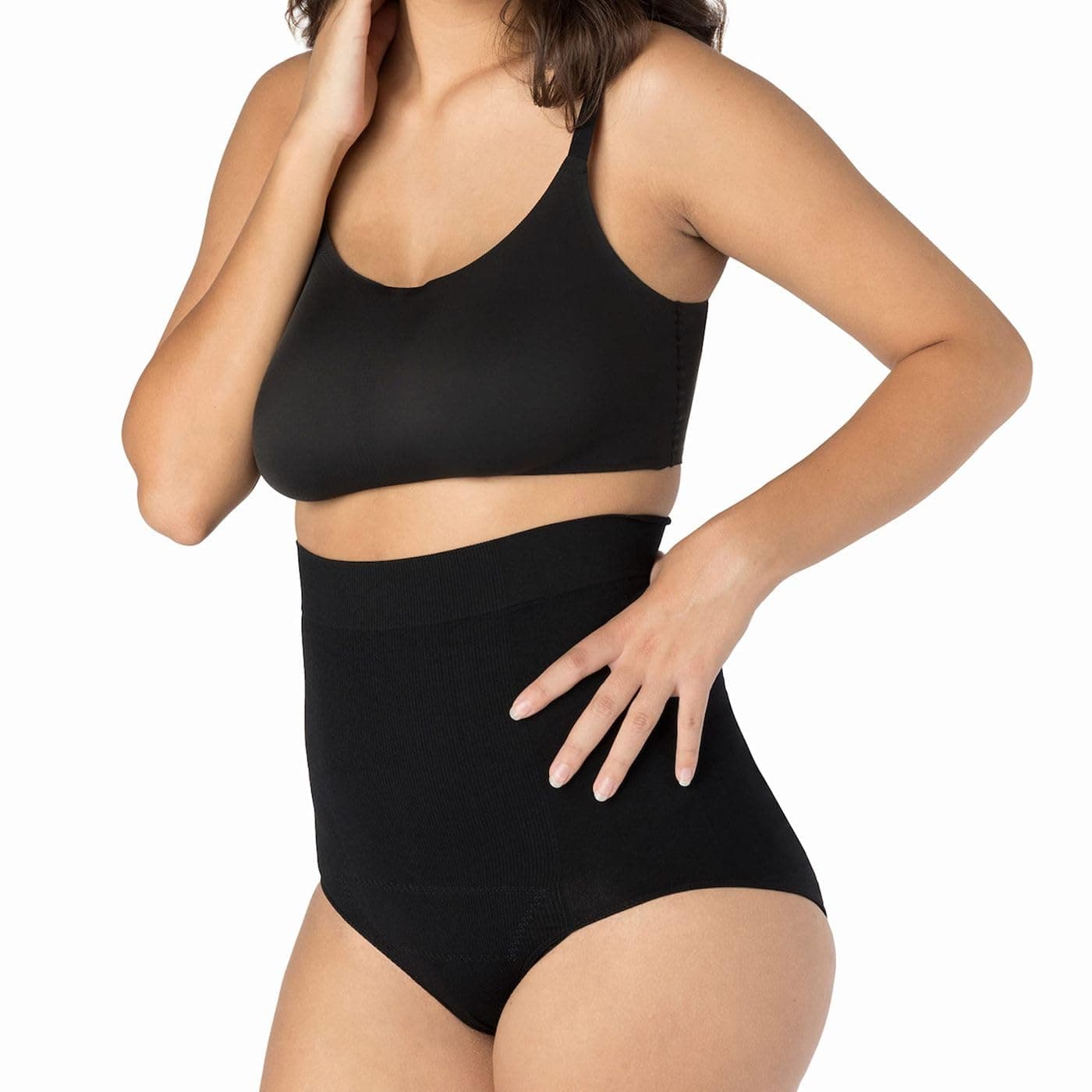 C-Panty High Waist C-Section Recovery & Slimming Underwear with C-Section Scar Healing 1X/2X Black