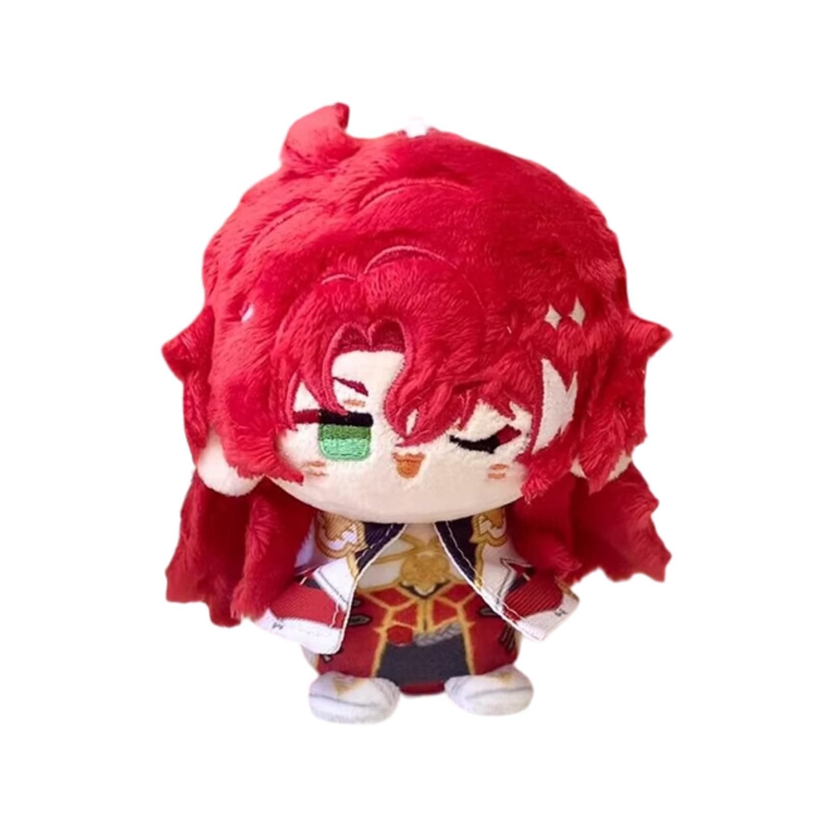 CALEMBOU Anime Plush Keychain, 4" Cute Chibi Plush Figure Key Chain Charms for Backpack, Argenti Plush for HSR Fans (Argenti)