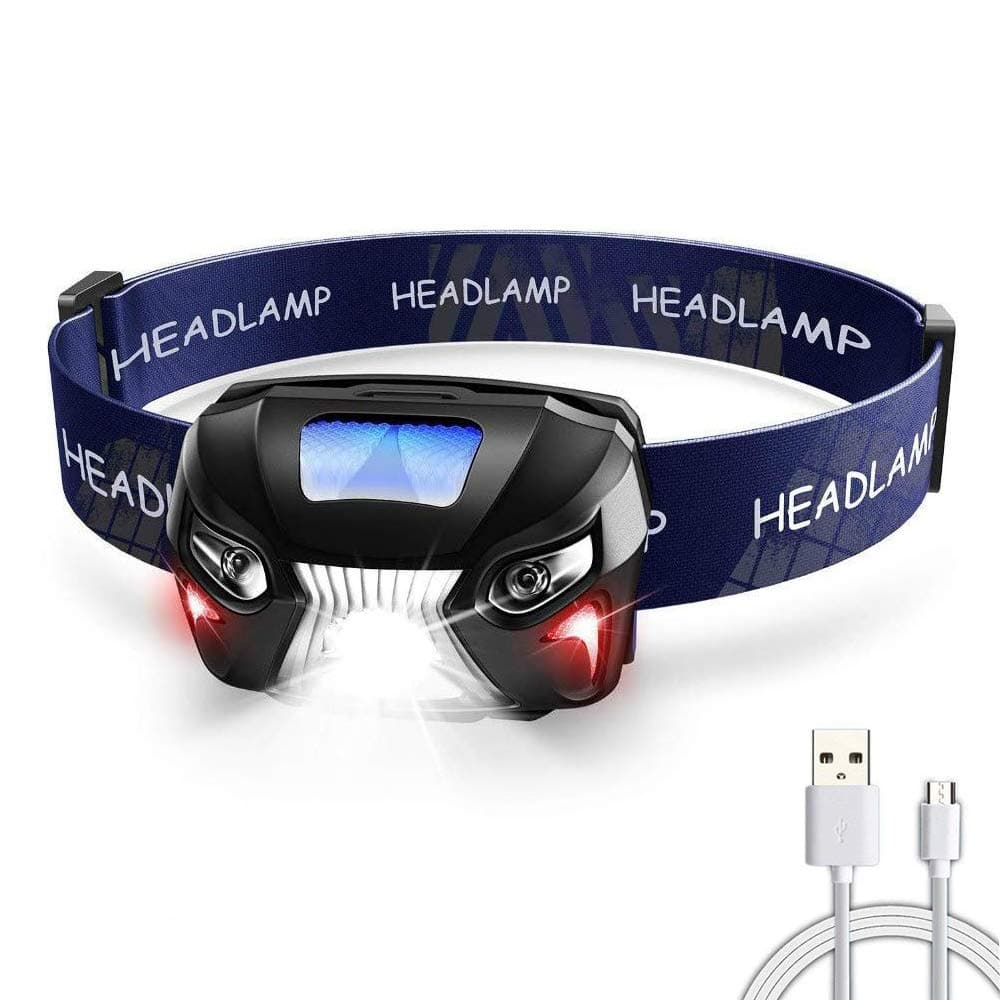 SupKing 3-pack Headlamp,Adjustable Work Light,USB Rechargeable Flashlight,with Red Light,for Kids and Adults,Easy to Carry,HeadLamp for Camping Running Hunting,Construction Site.