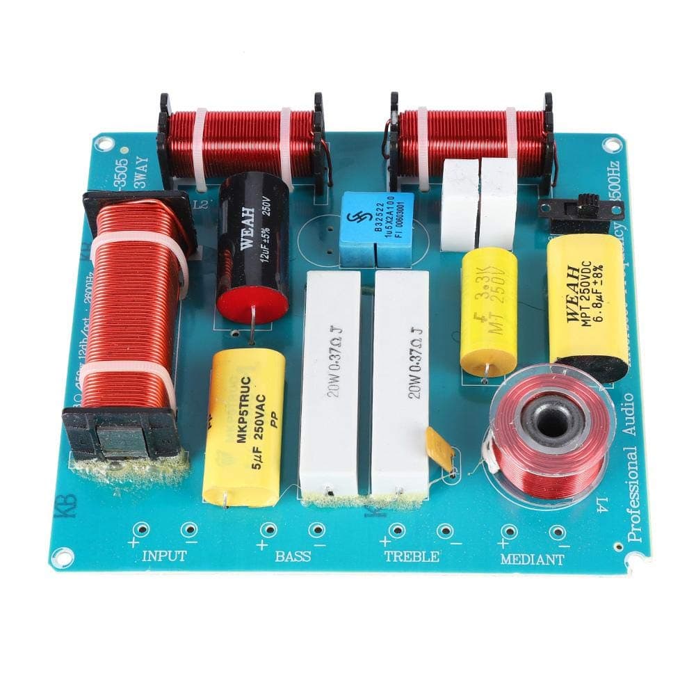 Frequency Divider - 3 Way Speaker Crossover Filter Audio Frequency Divider 300W For DIY KTV Stage Speaker Over-Current Protection Design