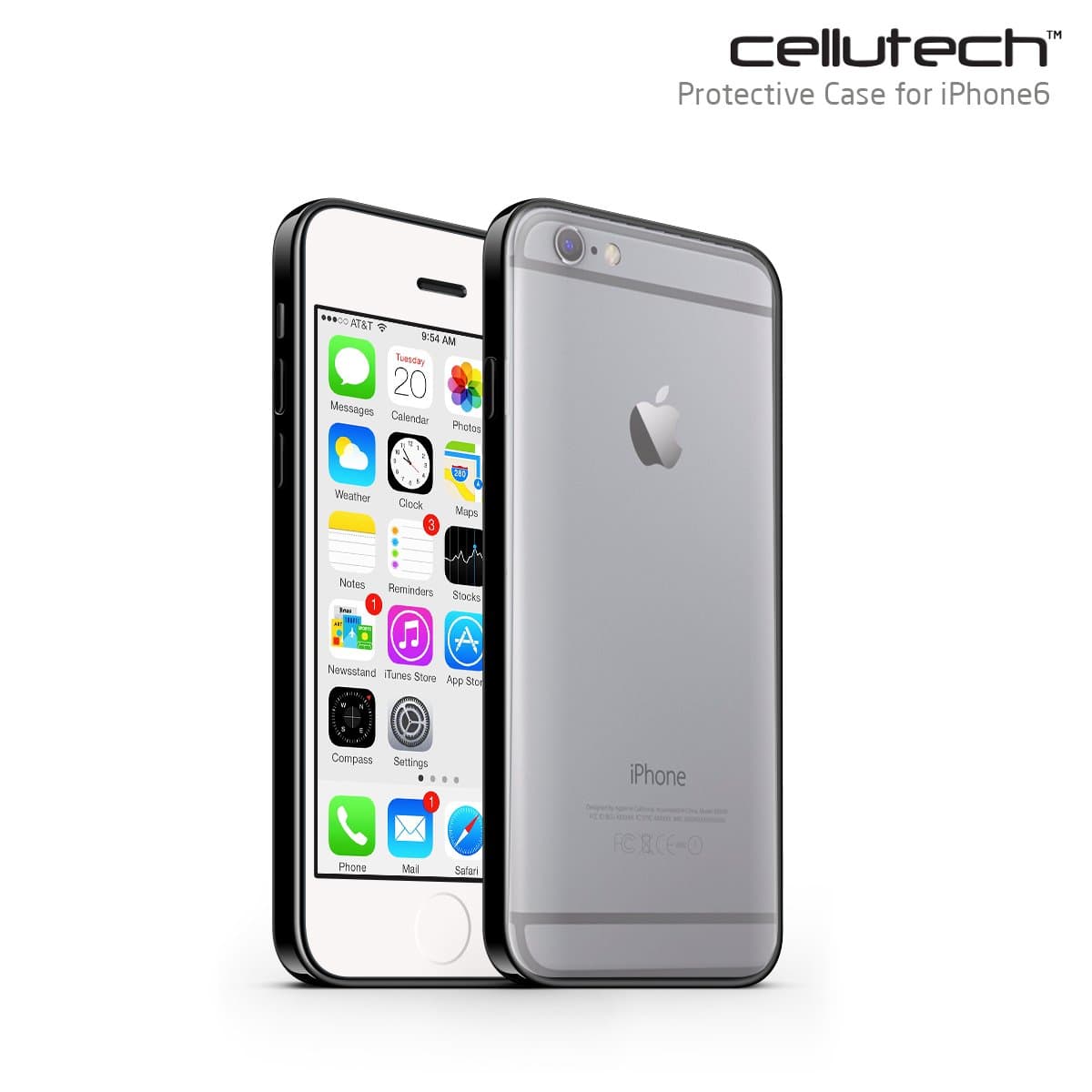 iPhone Case 6-Luxury Designer Case for Your Apple iPhone 6 Case [Scratch Resistant] [4.7]NEW -Bonus Includes Polishing Towel for Apple iPhone 6 Case-Latest Design with Ultra Clear Scratch Resistant Back Panel-Shock Absorbing Bumper-TPU Soft Edge Bumper-White, Black & Pink-Backed by 2014 (Black)
