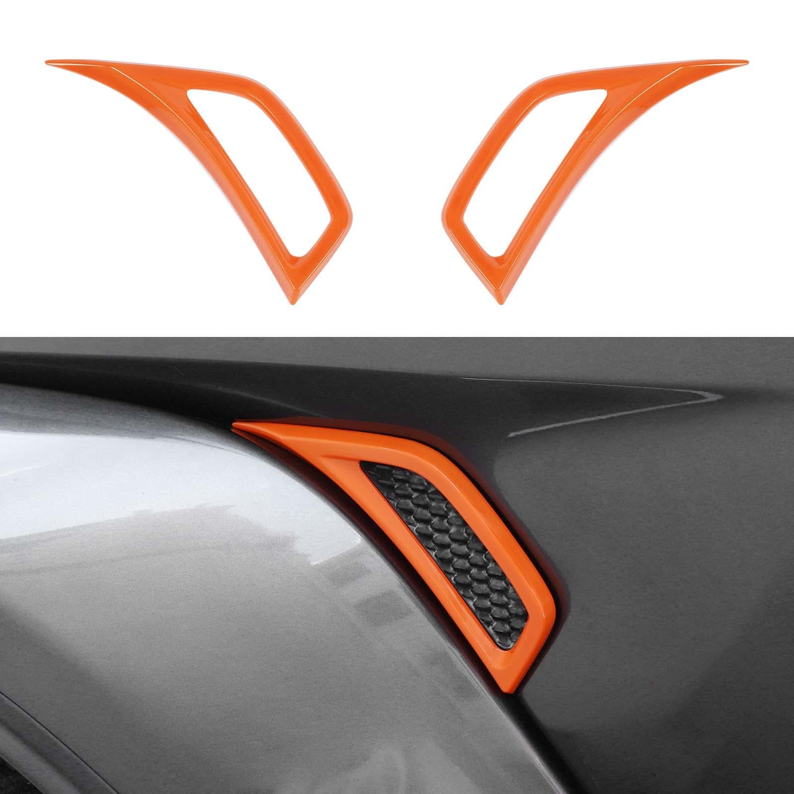 Voodonala for Jeep JL ABS Side Air Conditioning Vent Outlet Decoration Trim for 2018-2026 Jeep Wrangler JL JLU Gladiator JT 4xe Orange