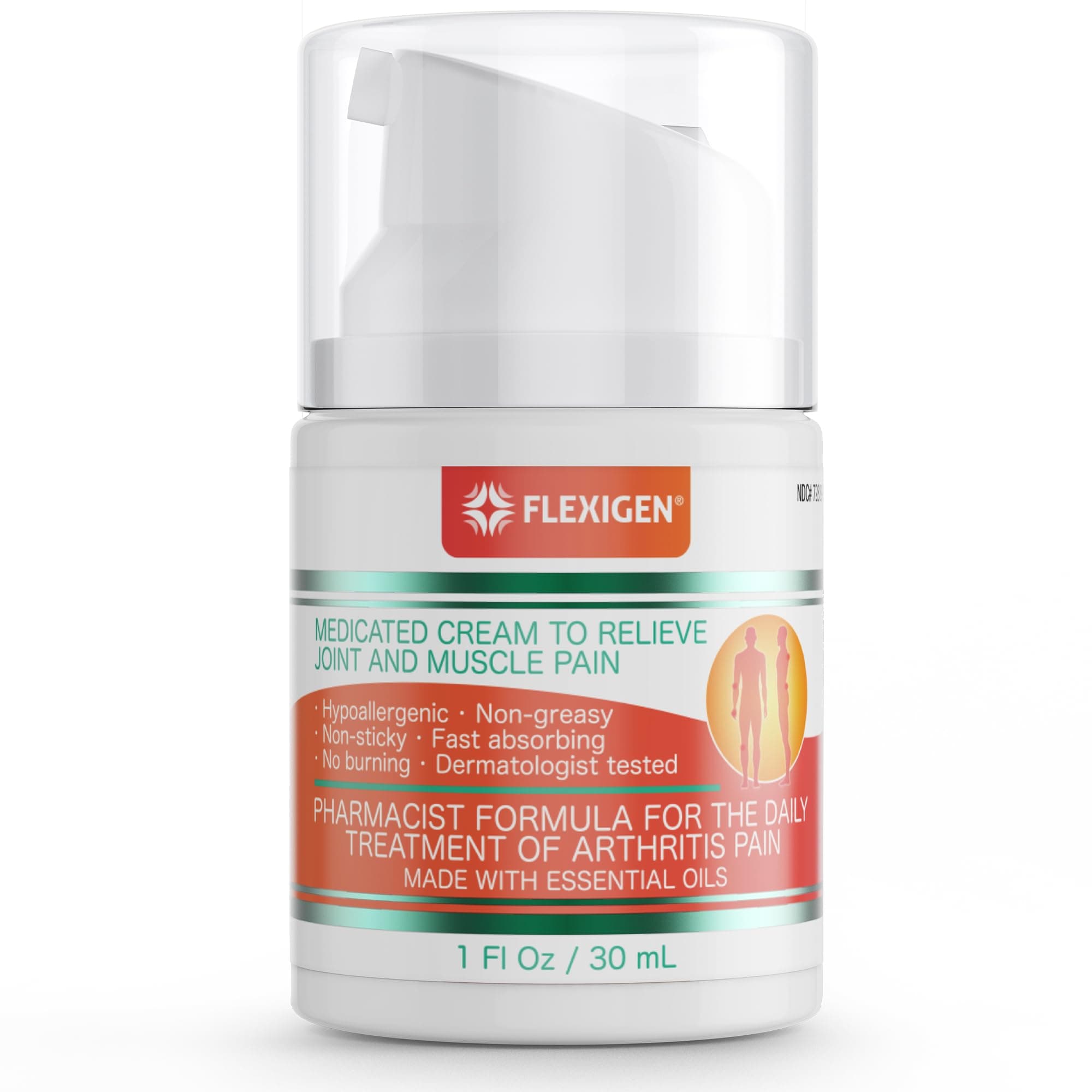 Natural Pain Relief Cream Lotion - Fast-Acting Formula with Frankincense & Menthol - Soothes Joint, Muscle & Arthritis Pain - 1 fl oz