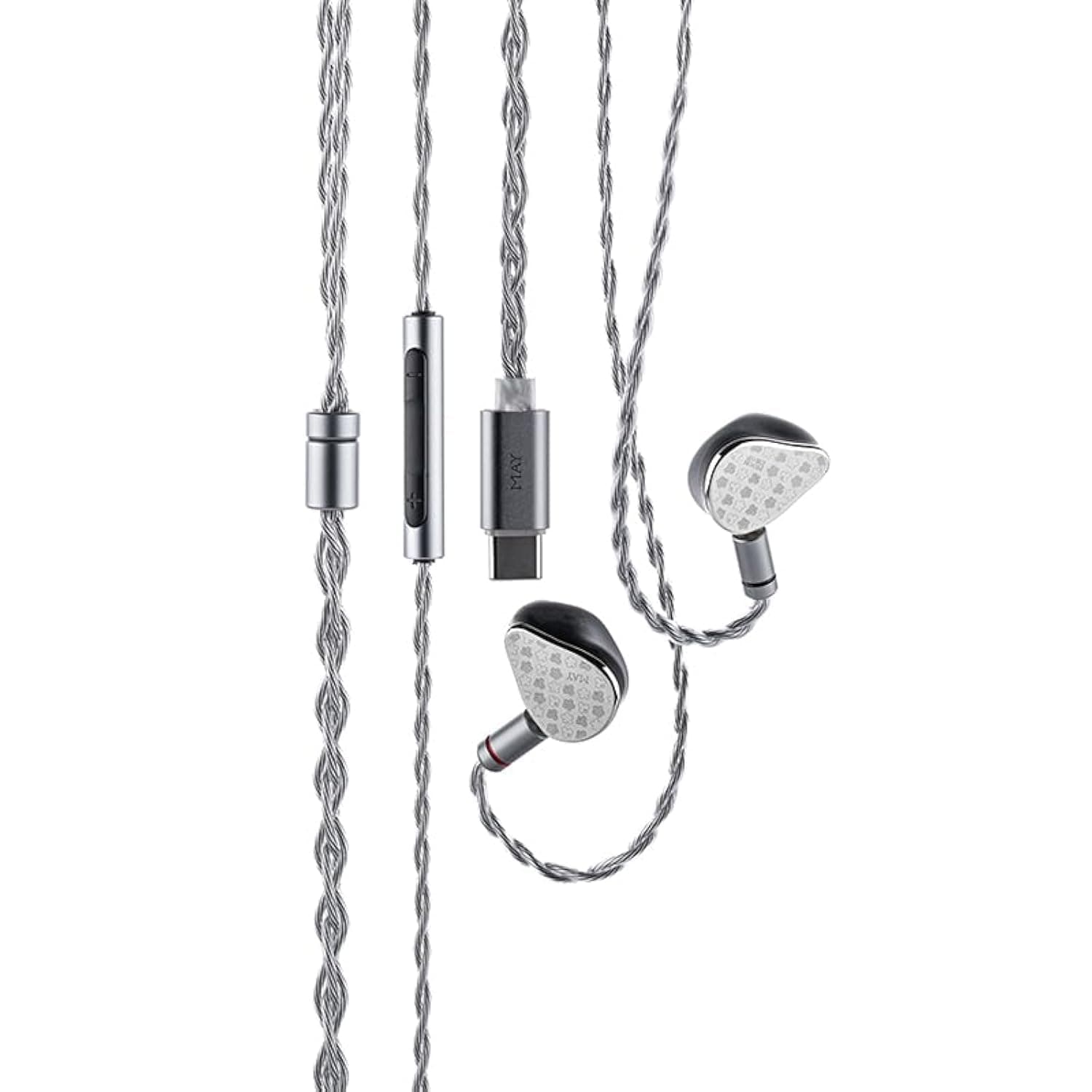 Moondrop May DSP Earbuds USB-C DSP Dynamic+Planar Driver Hybird In-Ear Earbuds with Interchangeable Cable
