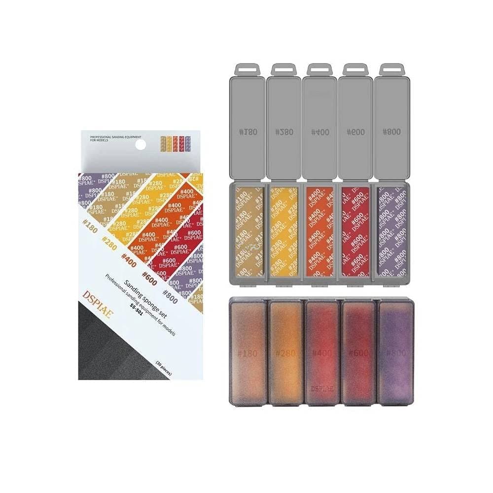 #180-#800 Sanding Sponge 30Pcs - Model Building Tools # SS-S01