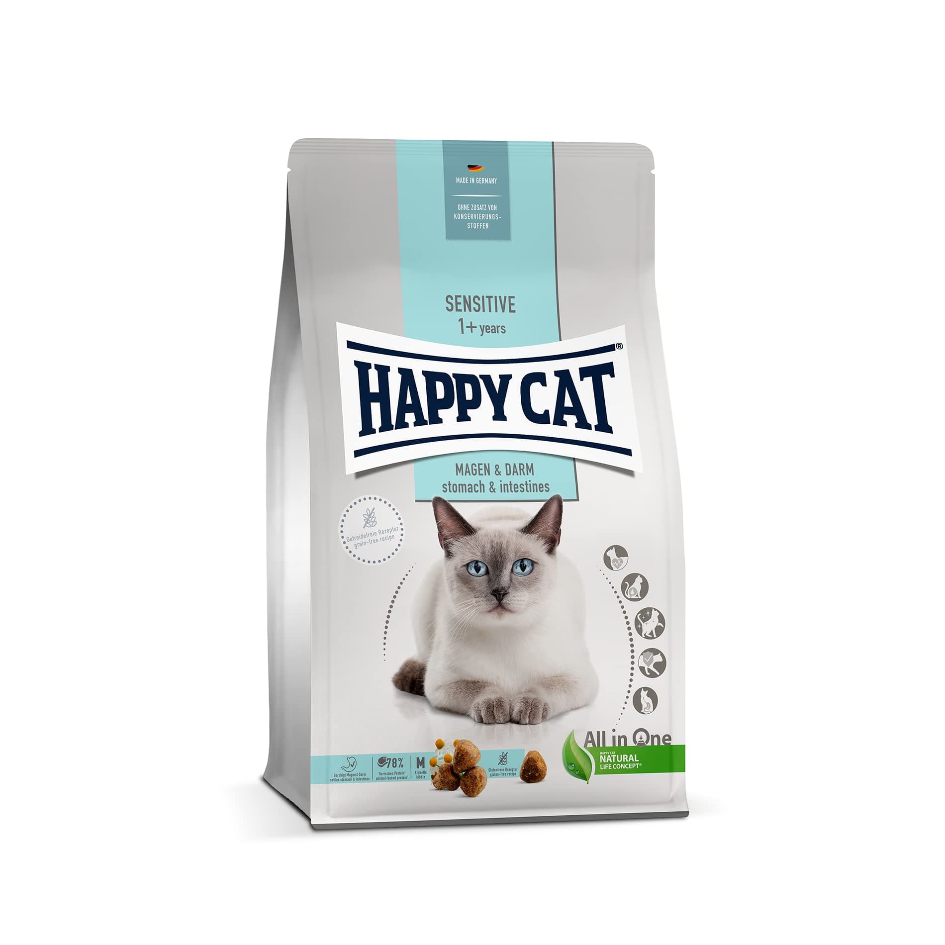 Happy Cat Sensitive Megan&Darm (Stomach&Intestinal) 1.3Kg