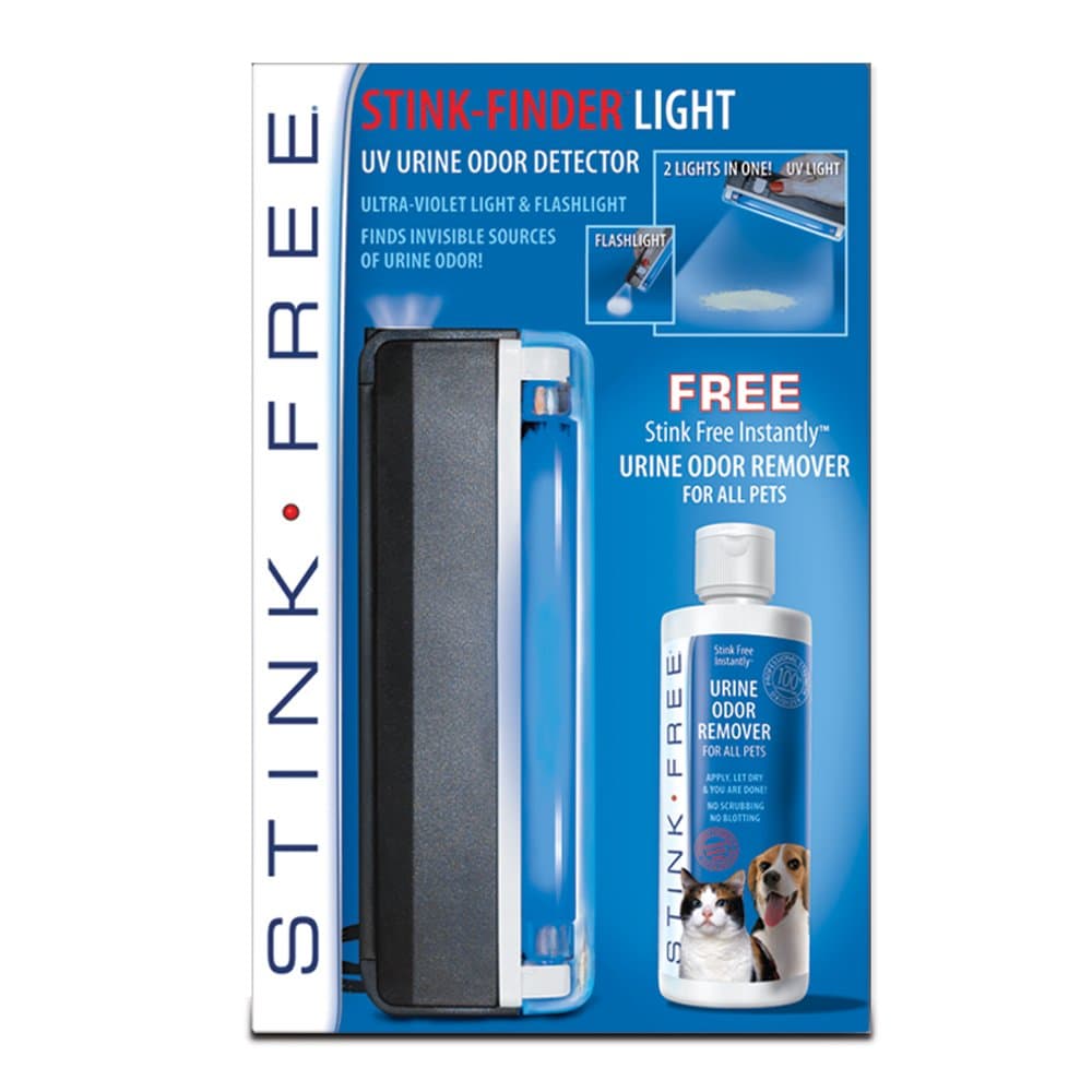 Stink Free Stink-Finder Ultra-Violet Light & Flashlight - Finds Invisible Sources of Urine Odor on Any Surface, Any Material!