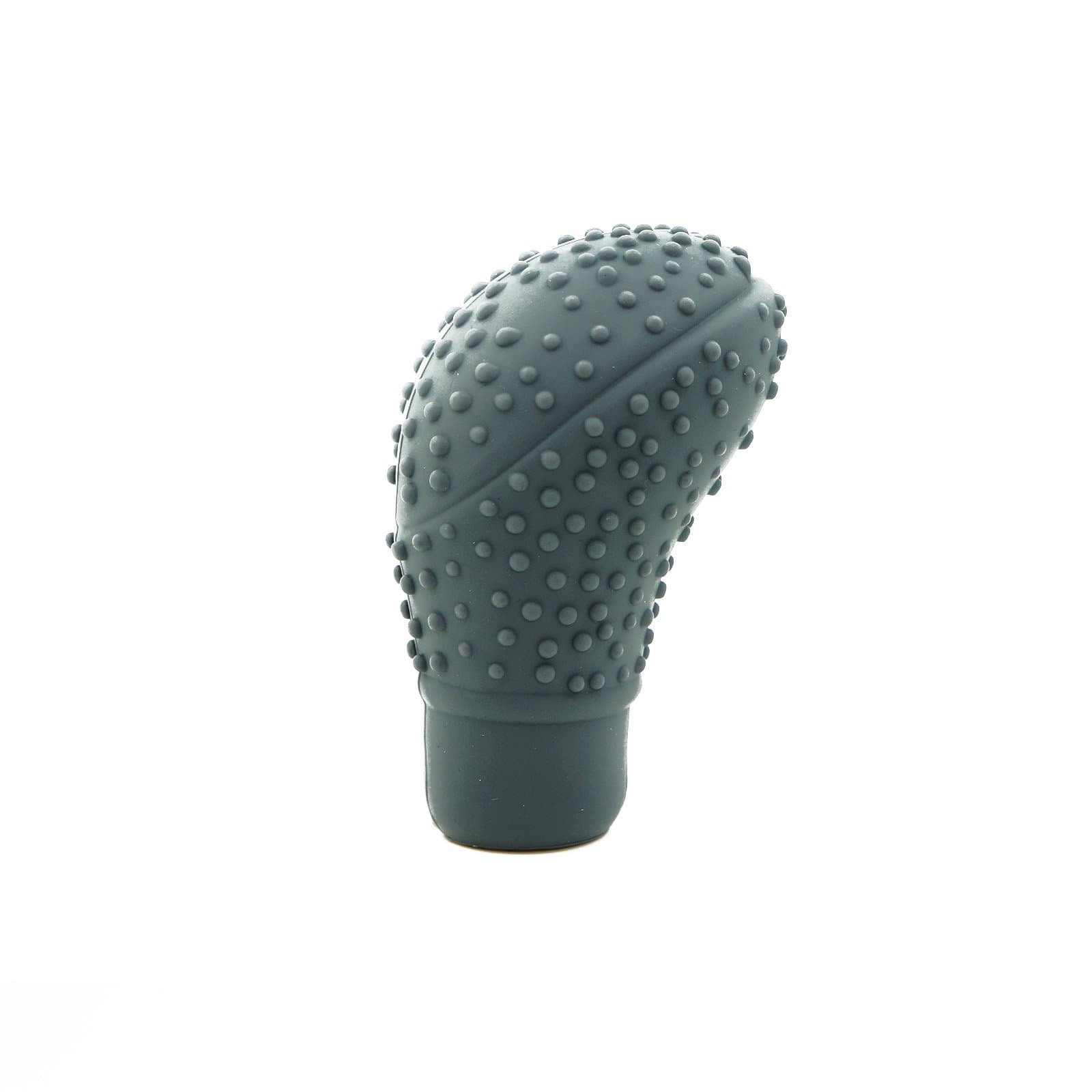 King Company Universal Car Shift Knob Cover Soft Silicone Round Auto Gear Cover Anti-Slip Car Shift Knob Boots 2cm Hole Manual Car Shifter Grey Boot Cover