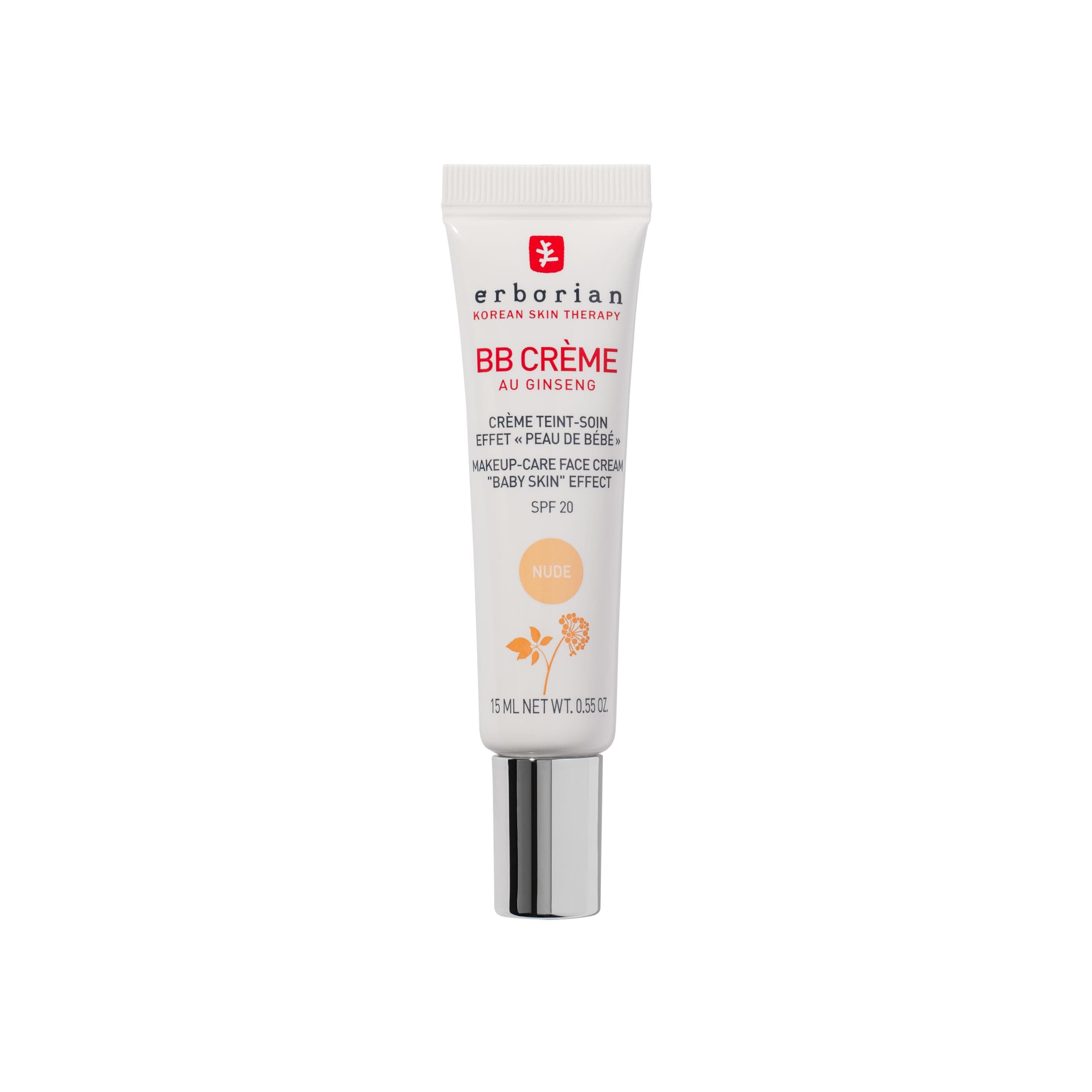 BB Cream With Ginseng - Complexion Cream - "Baby Skin" Effect - Korean Cosmetic Treatment 5 -In -1 For SPF 20 - Korean Cosmetic Care