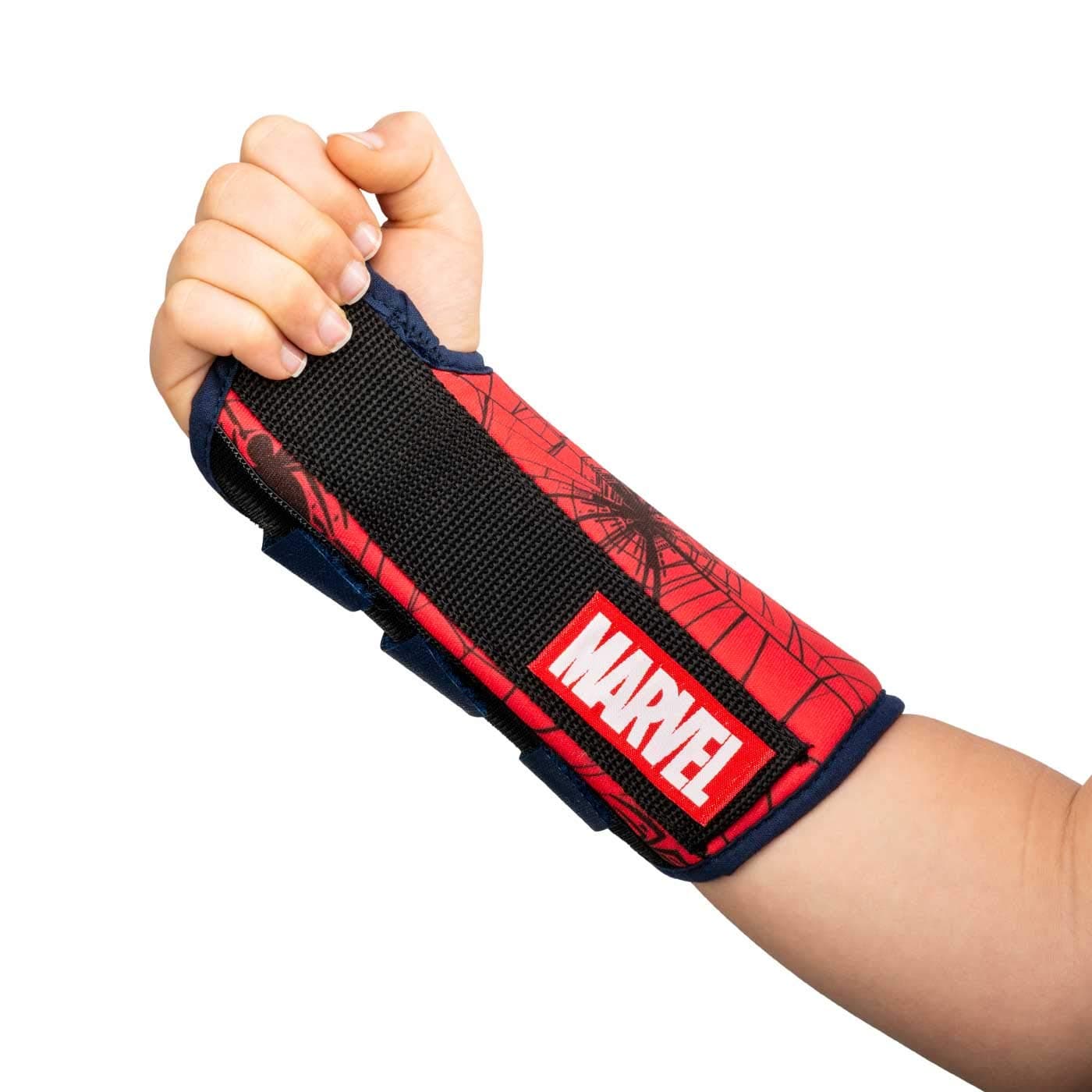 DonJoyDJO Advantage Comfort Wrist Brace for Youth/Kids Featuring Marvels Captain America, Spider-Man to aid sprains strains support tendonitis carpal tunnel - Spider-Man X-Small - Right