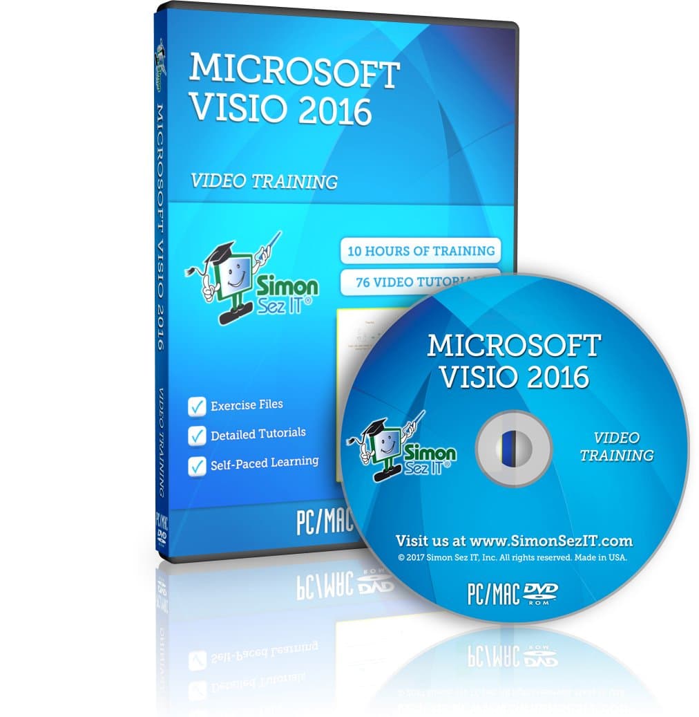 Visio 2016 Training Course For Beginners – Complete Self-Paced Learning Program For The Office Diagramming Software Application