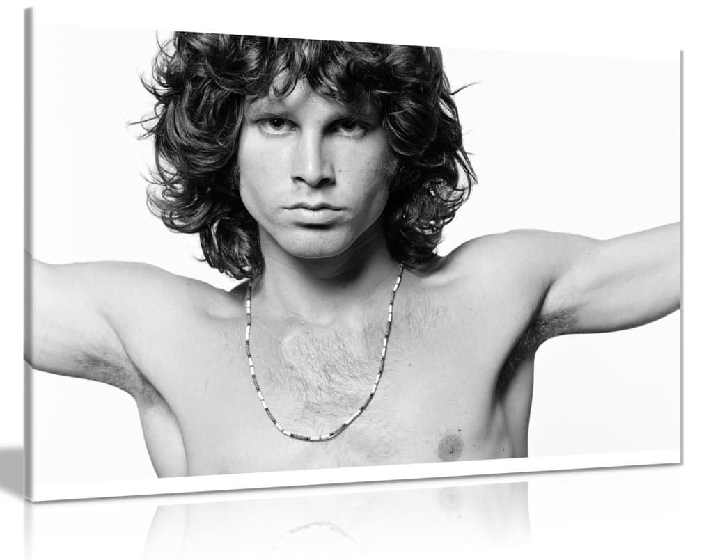 Jim Morrison Music Canvas Wall Art Picture Print (24x16in)