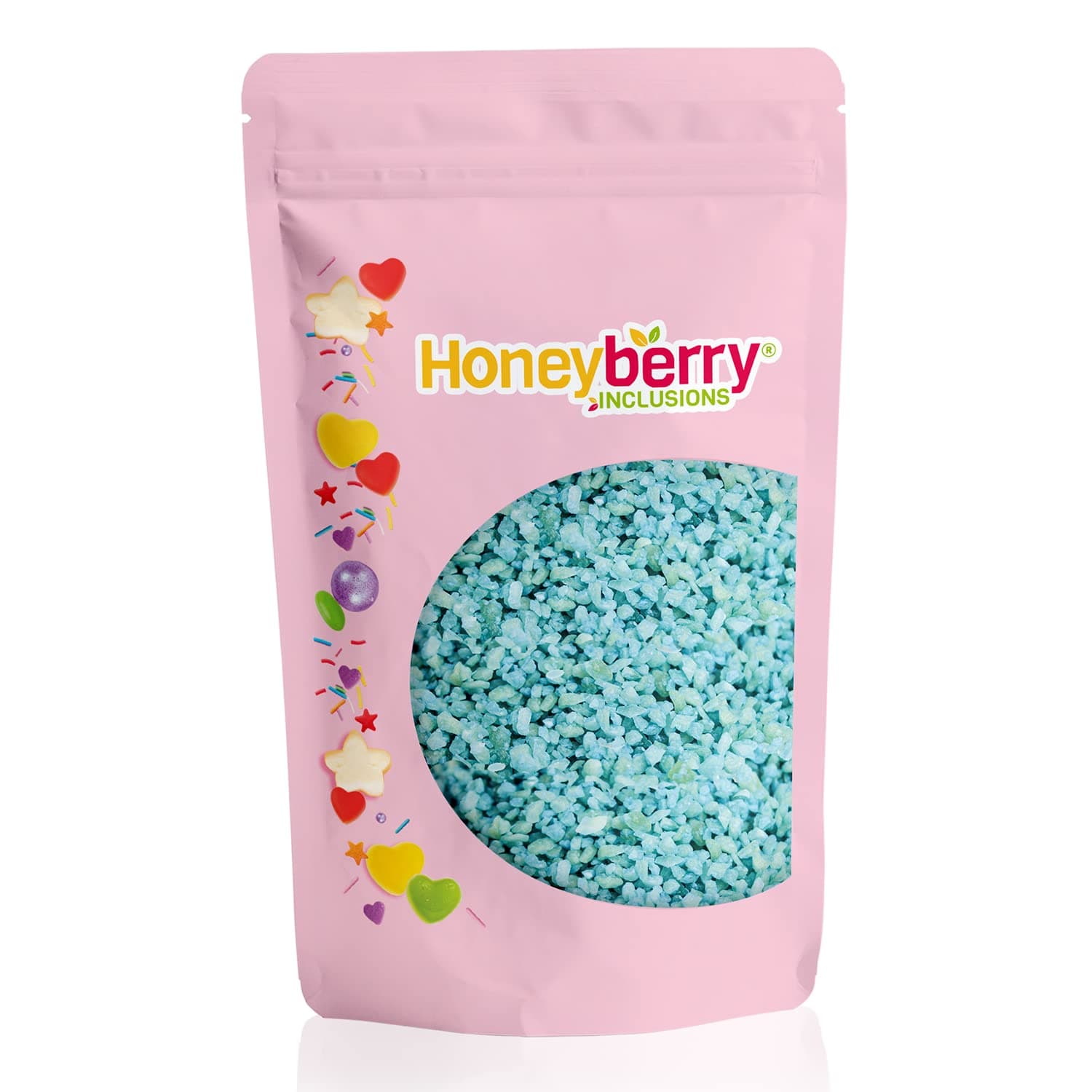 Blue Popping Candy 1kg - Cocoa Butter Coated Unflavoured Natural Blue Coloured Popping Candy for Baking Cake Decoration