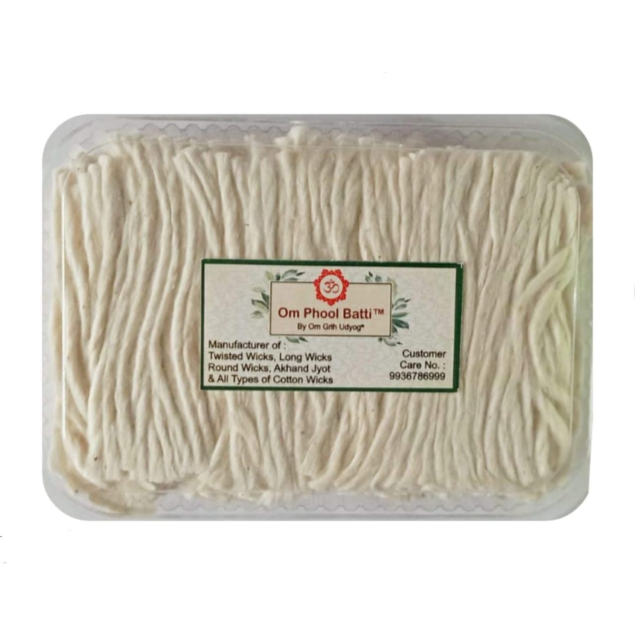 Long Cotton Wicks for Diya, Lambi Batti for Puja, 1000 Pcs (Pack of 1, White)