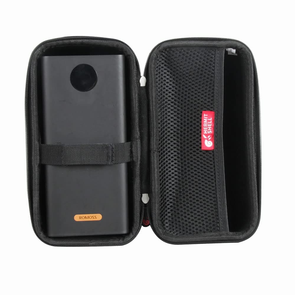 Hermitshell Hard Travel Case For Romoss 60000Mah High Capacity Power Bank, Black