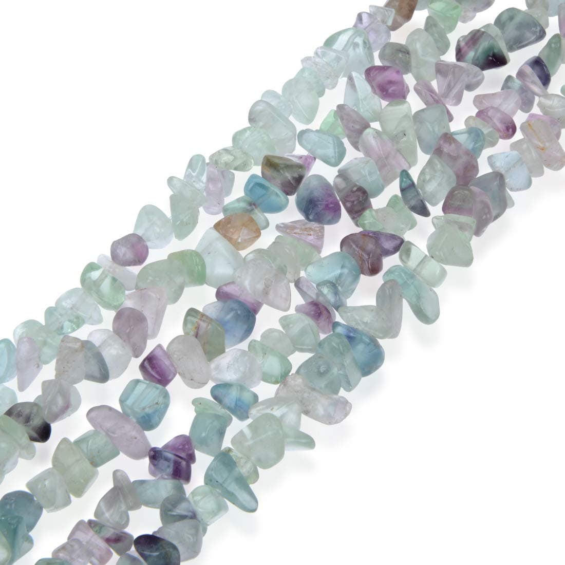 1 Strand Adabele Natural Multi Colors Fluorite Crystal Gemstones Chip Loose Beads Drilled Hole Free Form 5mm-8mm Gem Stone Spacer 32 Inch for Craft Jewelry Making GZ1-14