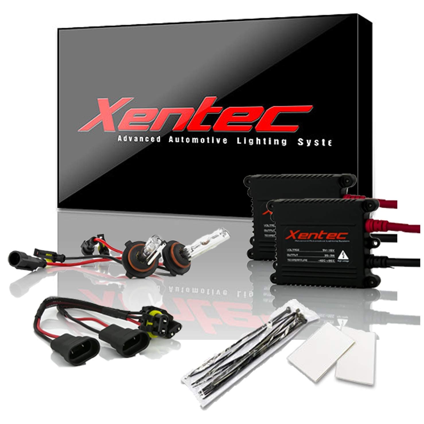 Xentec 9005 5000K HID xenon bulb x 1 pair bundle with 35W Digital Slim Ballast x 2 (Ivory White, also fit HB3)