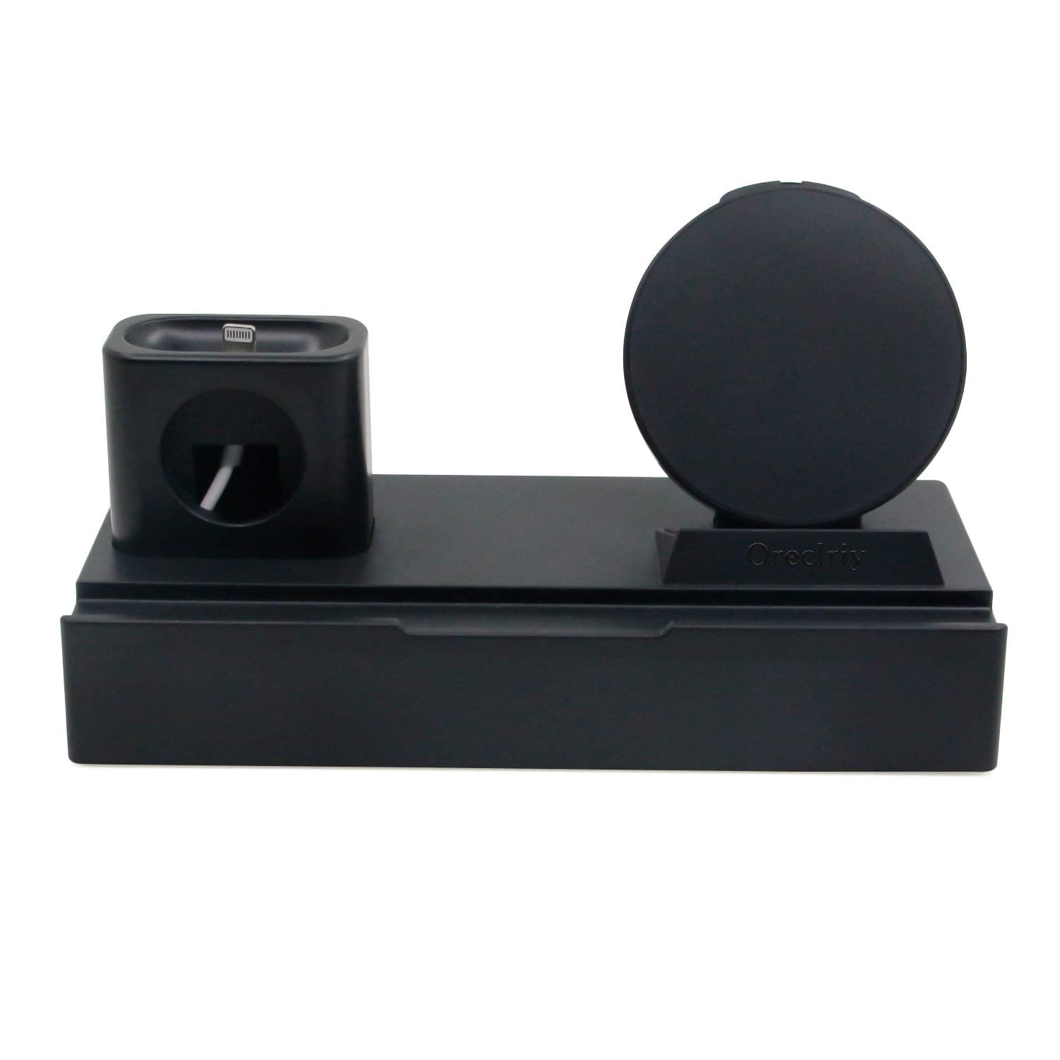 Oreclriy Wireless Charging Station Charger Dock, 8 in 1 Charging Stand for iPhone Xs Max/XR/XS, iPhone X, iPhone 8/8 Plus, Qi-Certified Charging Dock for AirPods iWatch, USB Charging Station