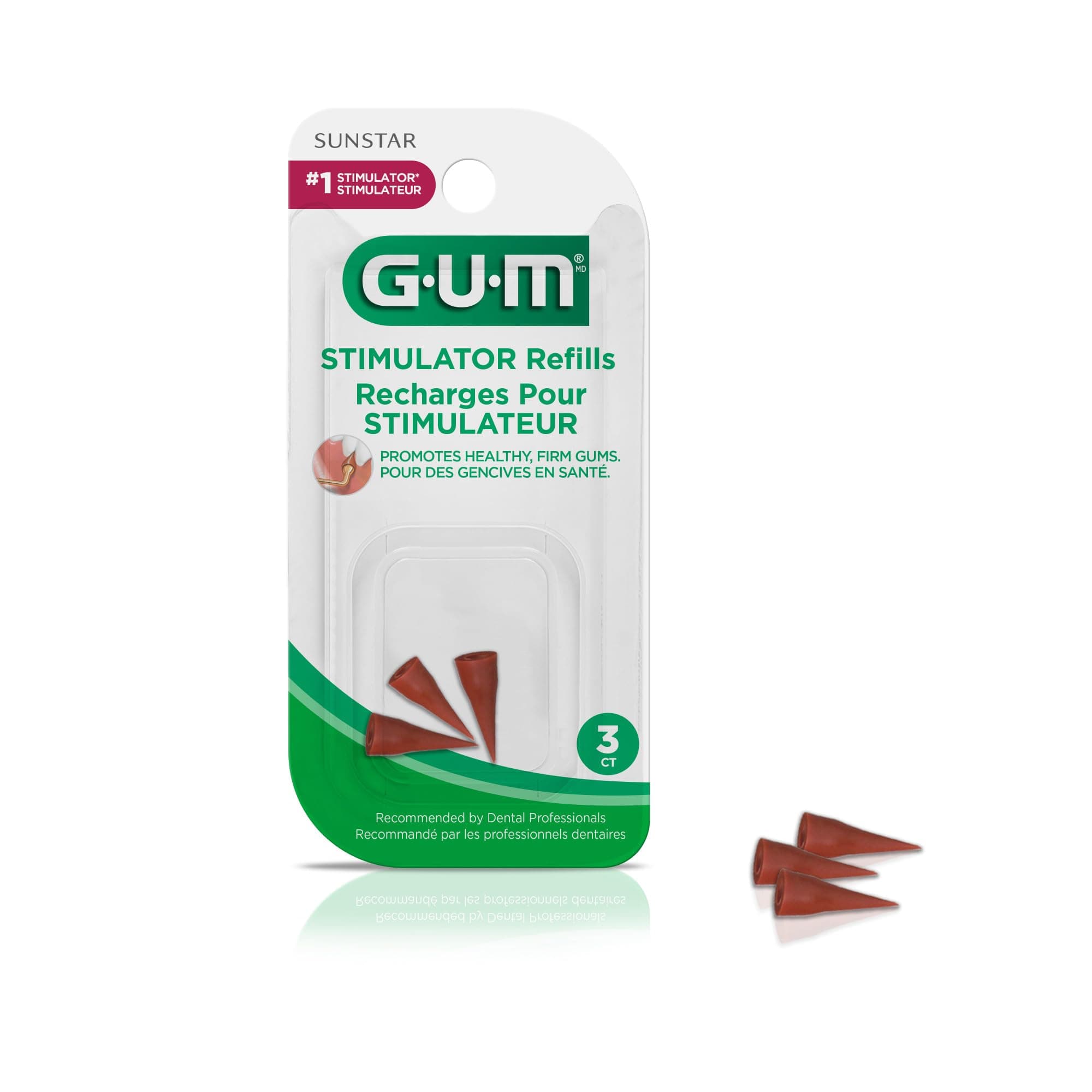 GUM Stimulator Refills [601] 3 Each (Pack of 3)