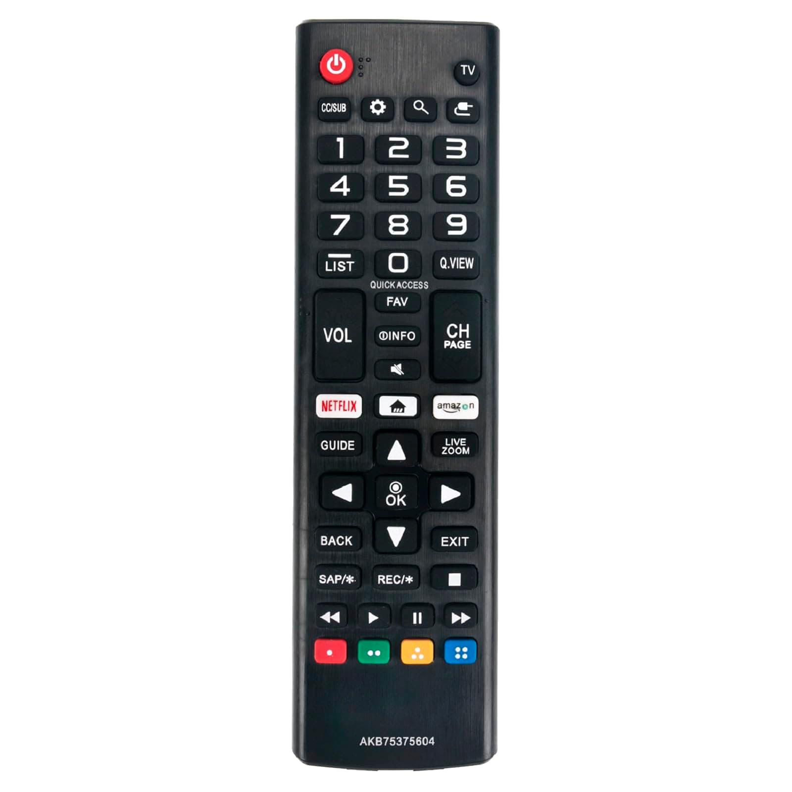 New AKB75375604 Replaced Remote fit for LG Smart TV 43UK6090PUA 49UK6090PUA 50UK6090PUA 55UK6090PUA 60UK6090 65UK6090PUA 70UK6190PUB 75UK6190PUB 43LK5700PUA 49LK5700PUA 32LK610B 24LJ4840-WU