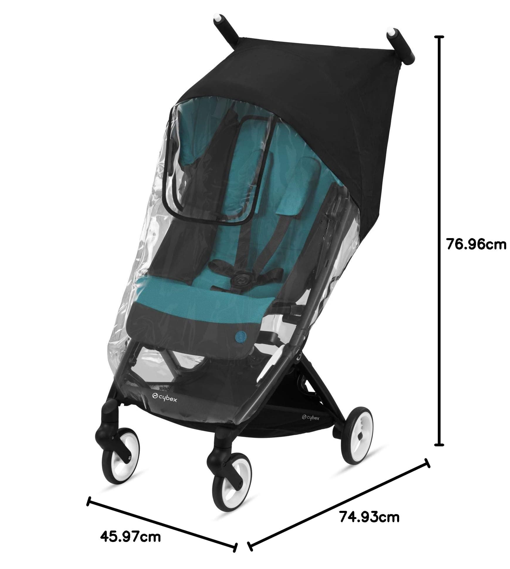 CYBEX Libelle Stroller Rain Cover, Transparent, Stroller Accessory, Baby Travel Weather Shield