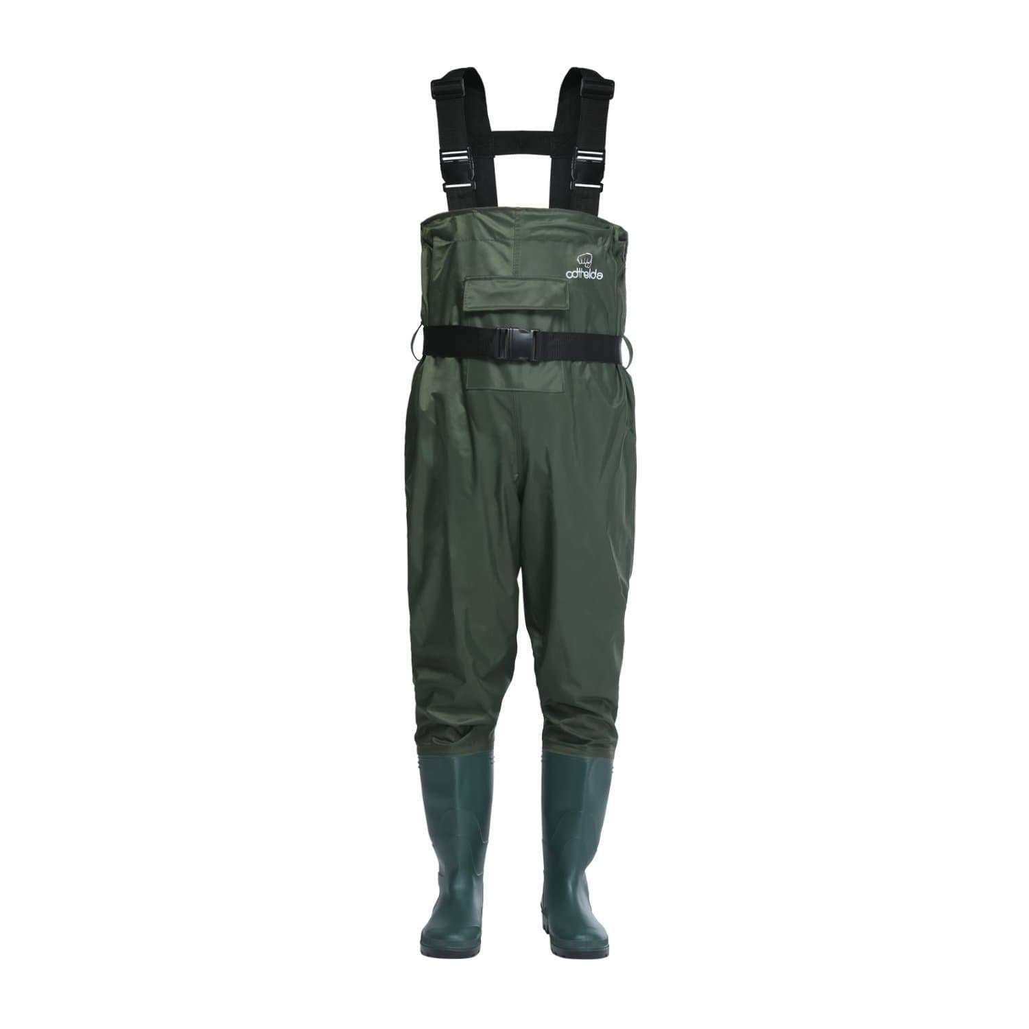 Odthelda Great Waders Waterproof Fishing Hunting Waders Bootfoot Chest Wader 8-13size