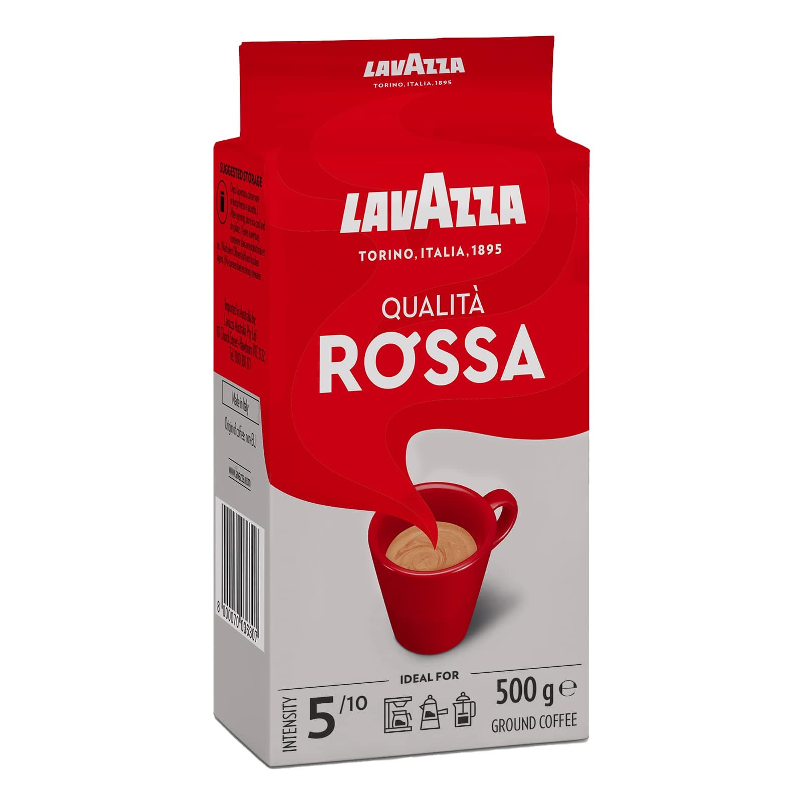 Lavazza Qualita Rossa Ground Coffee Espresso (500g)