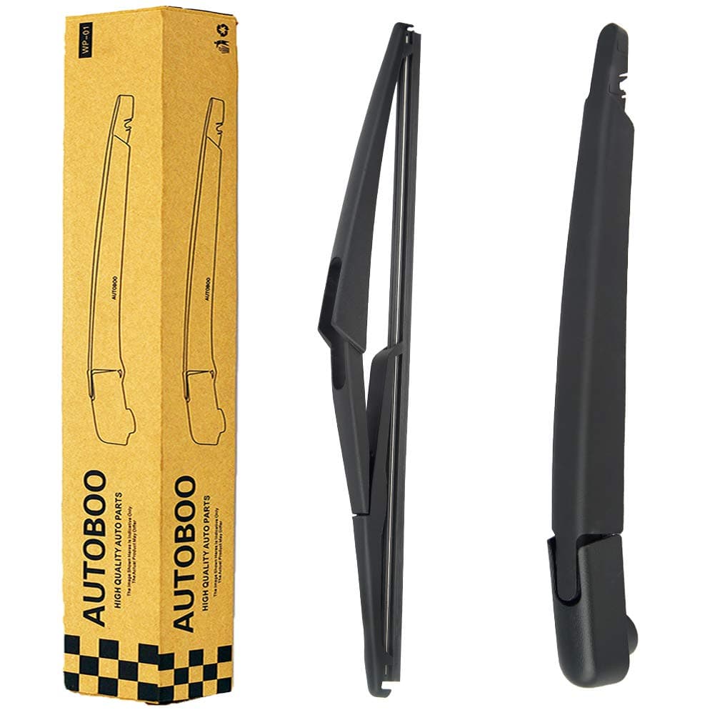 AUTOBOO Replacement for Nissan Rogue 2014-2018 2019 2020 Pathfinder 2013-2018 2019 Rear Windshield Wiper Blade Arm Set-Factory OE Style