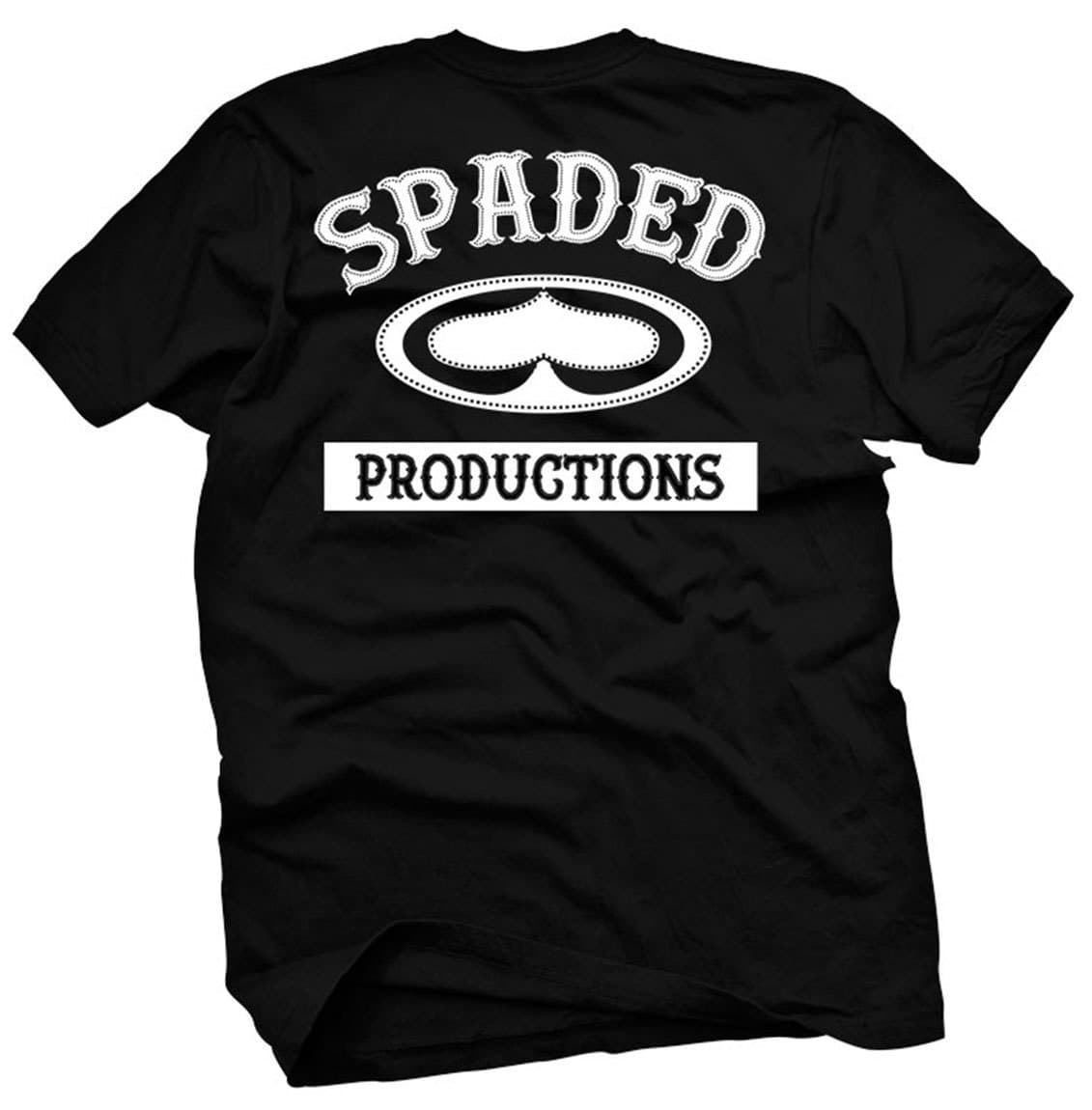 SRH Spaded Productions Mens Black Tee Shirt MS1512 Support Radical Habits Apparel